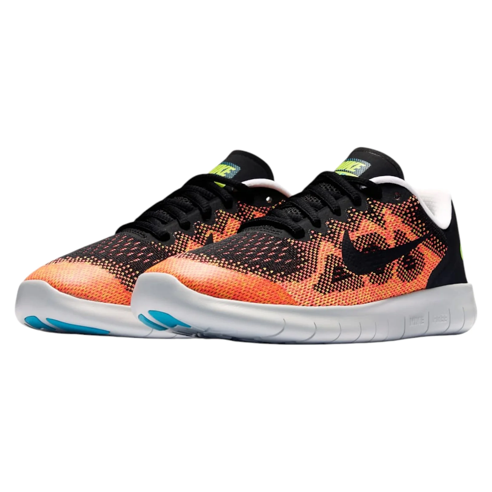 Nike Free Run 2 Running Shoes - Black / Orange - Image 2