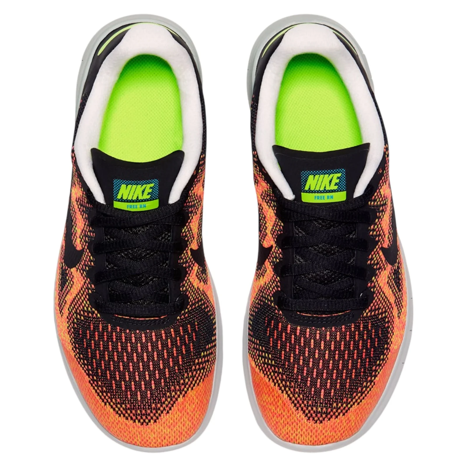 Nike Free Run 2 Running Shoes - Black / Orange - Image 5