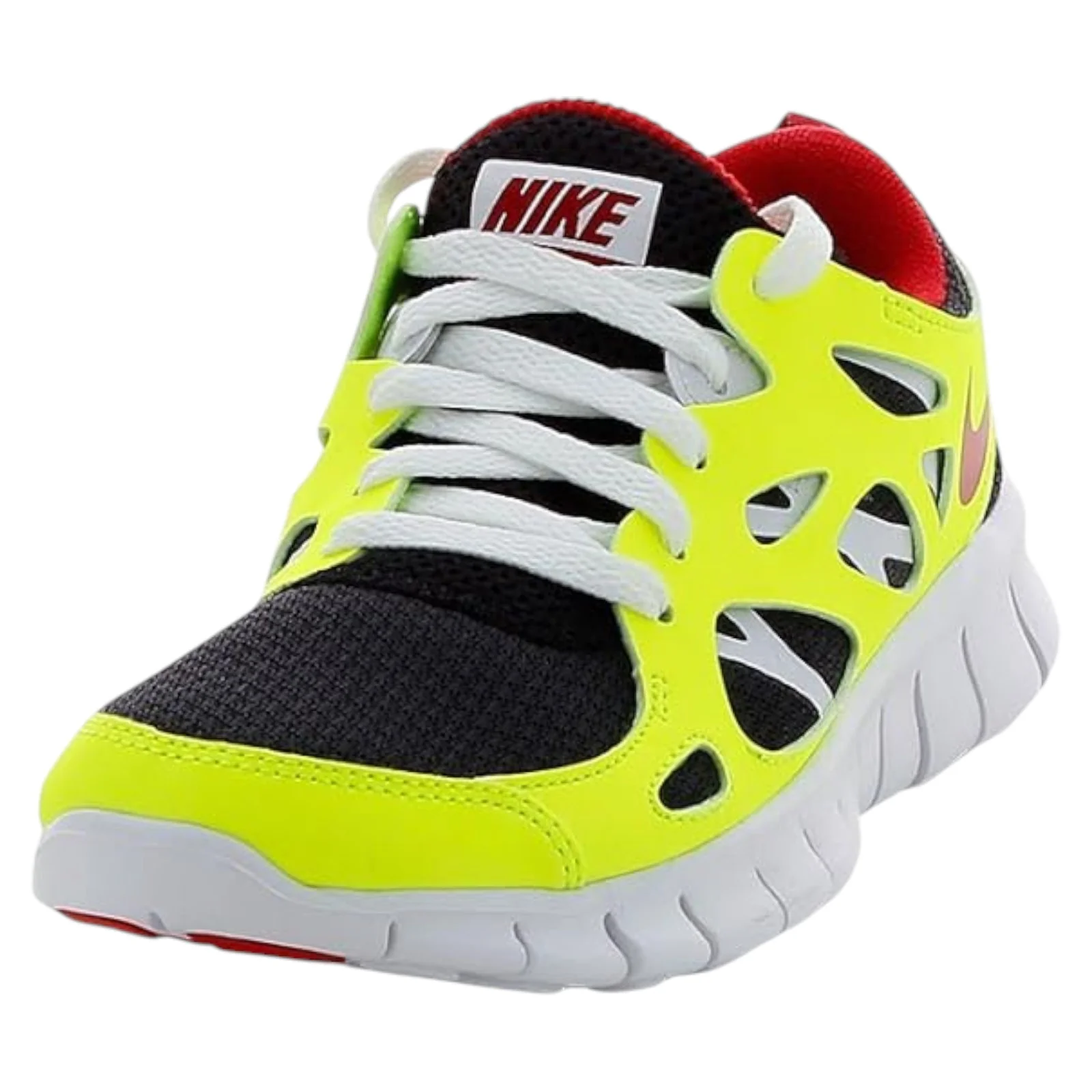 Nike Free Run 2 Trainers (GS) - Yellow / Black - Image 2