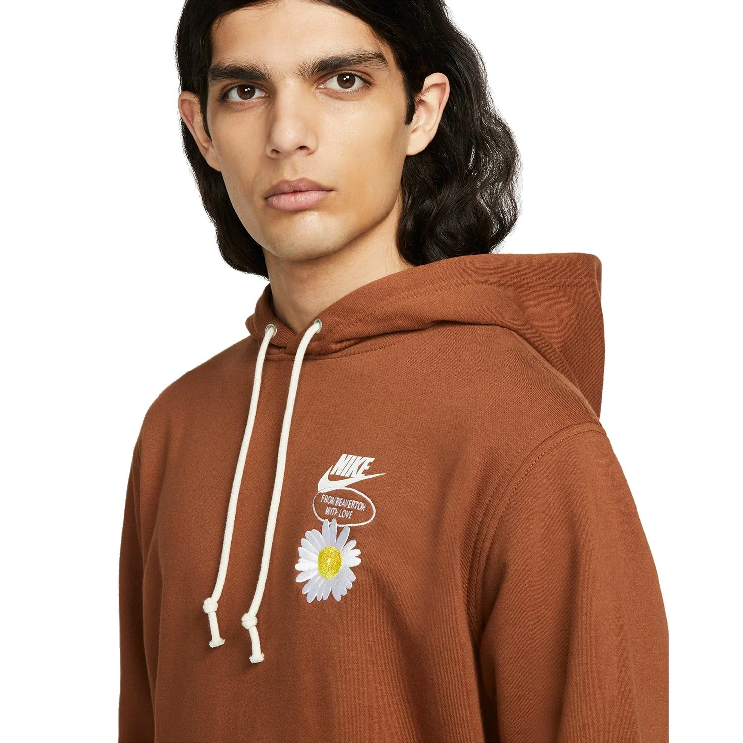 Nike Good Vibes Popover "Have A Nike Day" Hoodie - Brown - Image 4