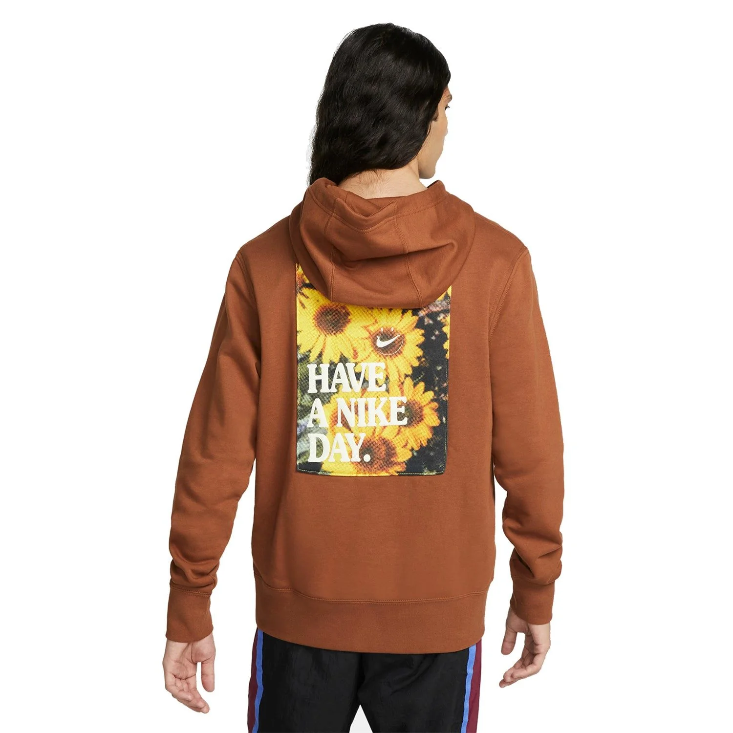 Nike Good Vibes Popover "Have A Nike Day" Hoodie - Brown - Image 5