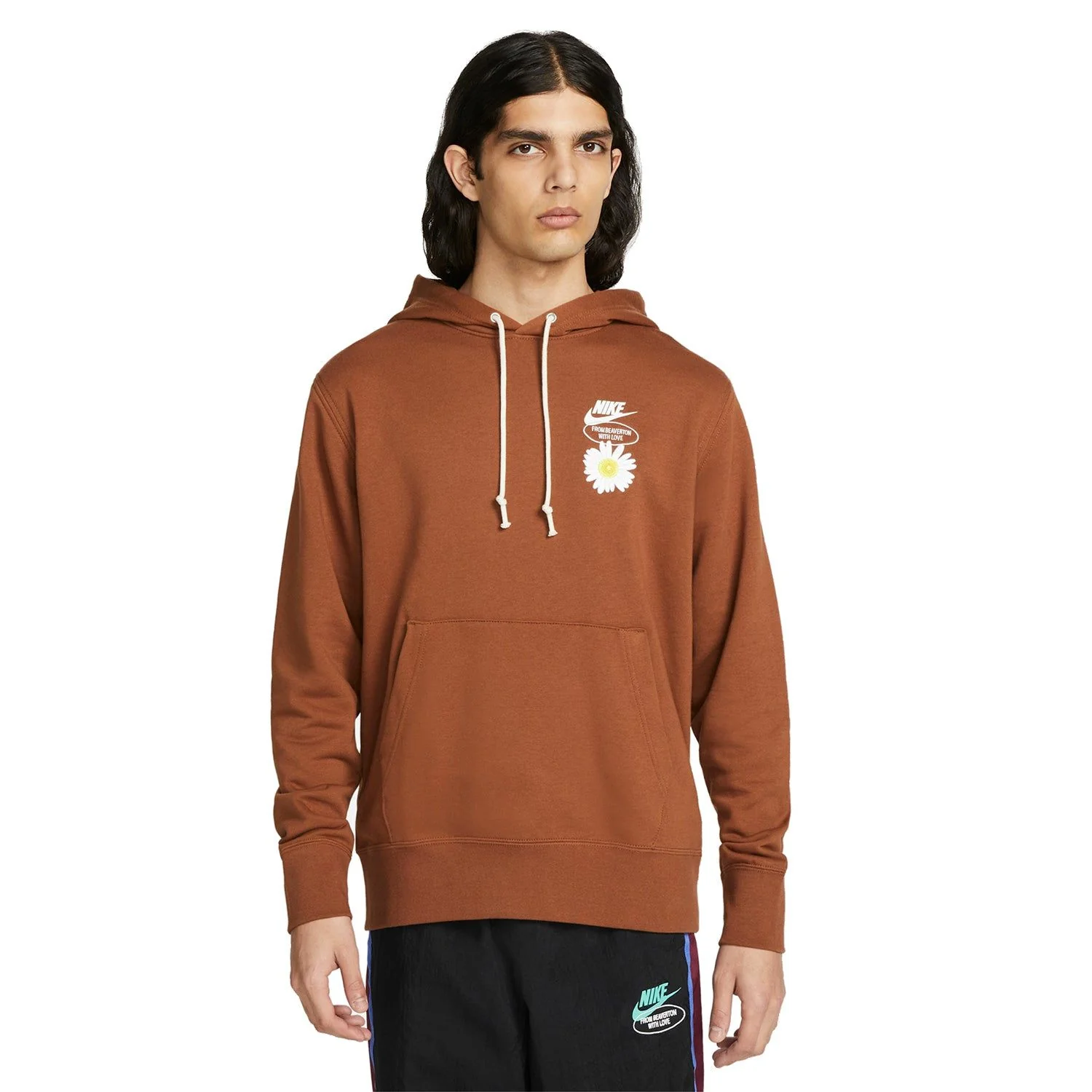 Nike Good Vibes Popover "Have A Nike Day" Hoodie - Brown - Image 6