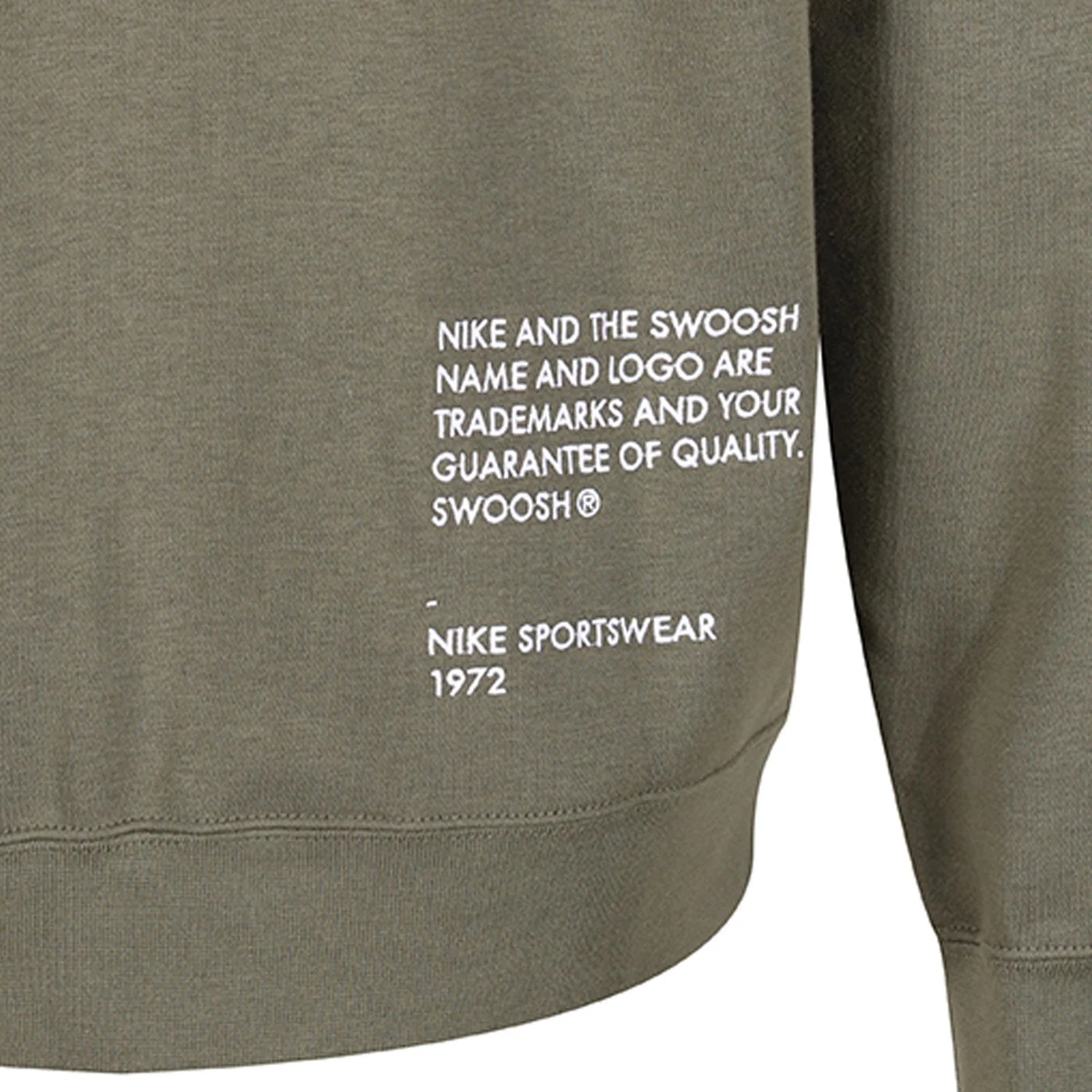 Nike NSW Swoosh Full ZIp Fleece Hoodie - Green - Image 4