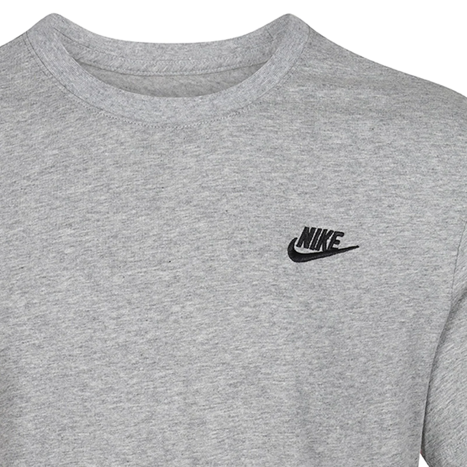 Nike Sportswear Club Tee - Dark Grey Heather/Black - Image 3