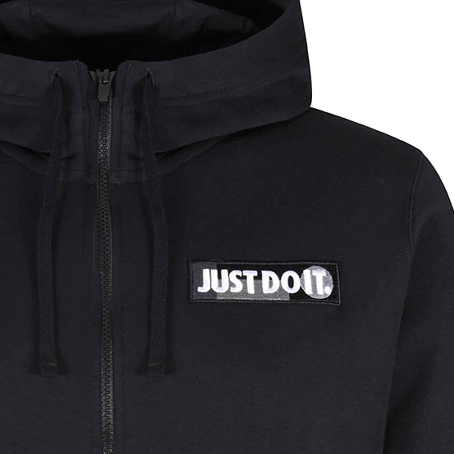Nike Sportswear Just Do It Full-Zip Fleece Hoodie - Black - Image 3