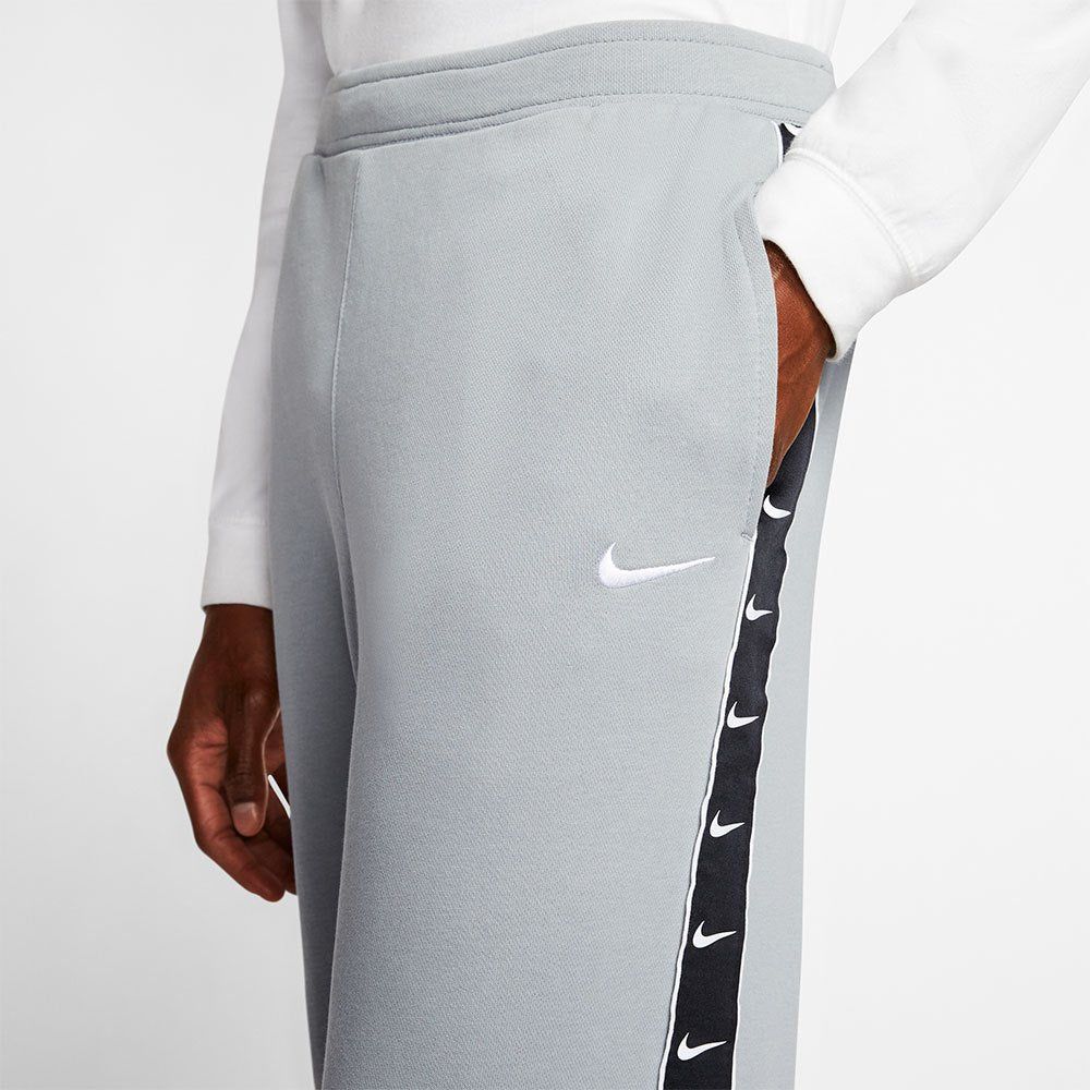 Nike Sportswear Swoosh Tape Fleece Pant Joggers - Grey Black - Image 6