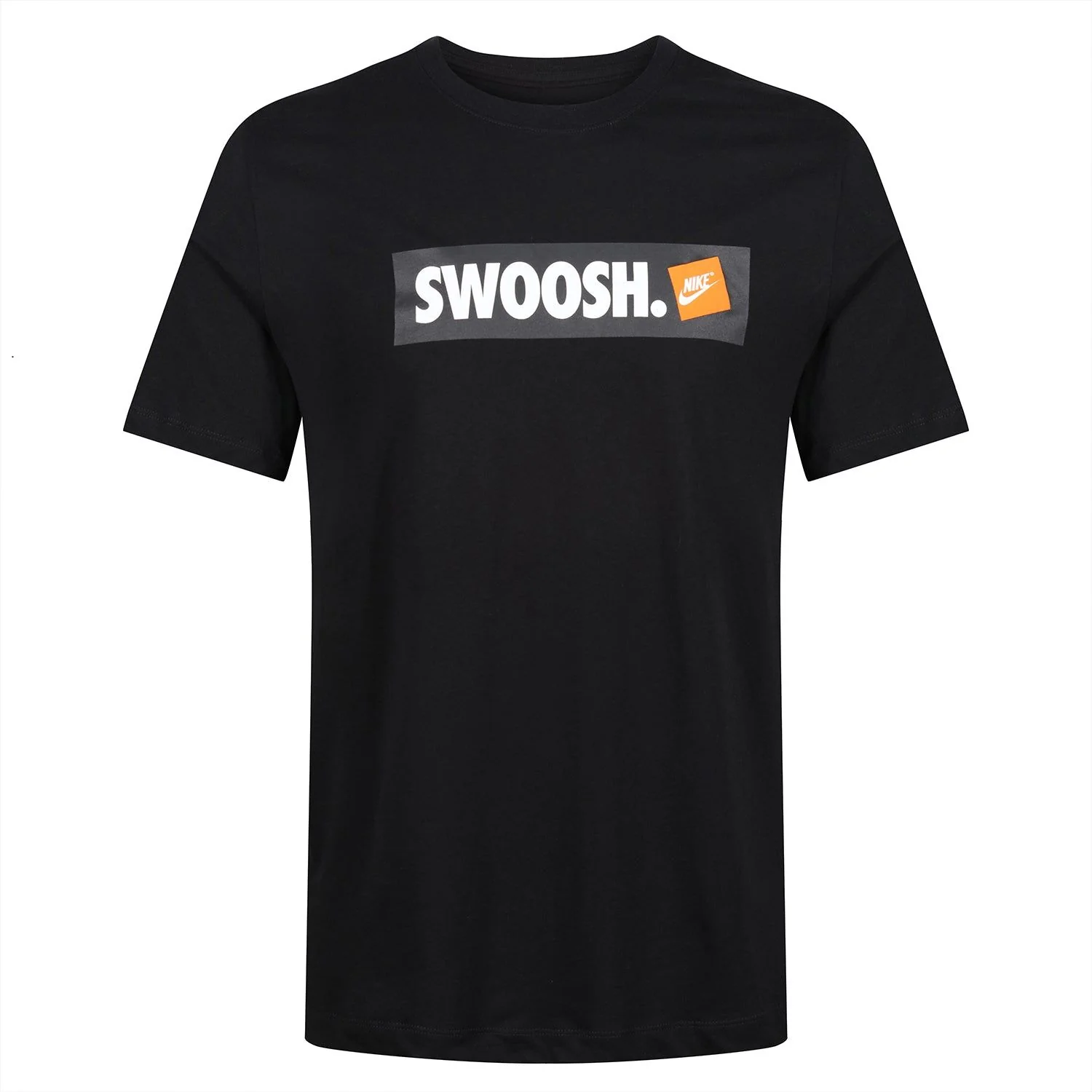 Nike Swoosh Box Logo Tee - Black & White