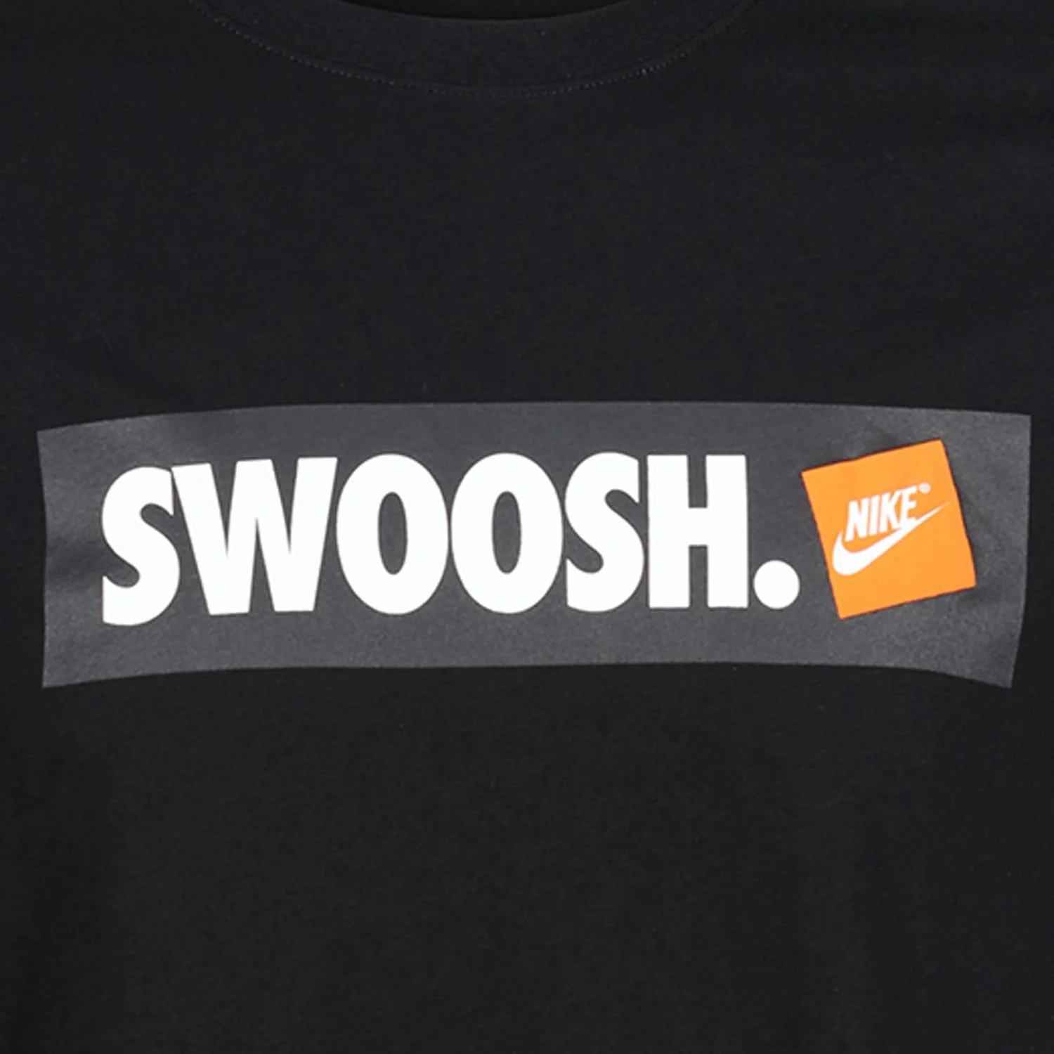 Nike Swoosh Box Logo Tee - Black & White - Image 3