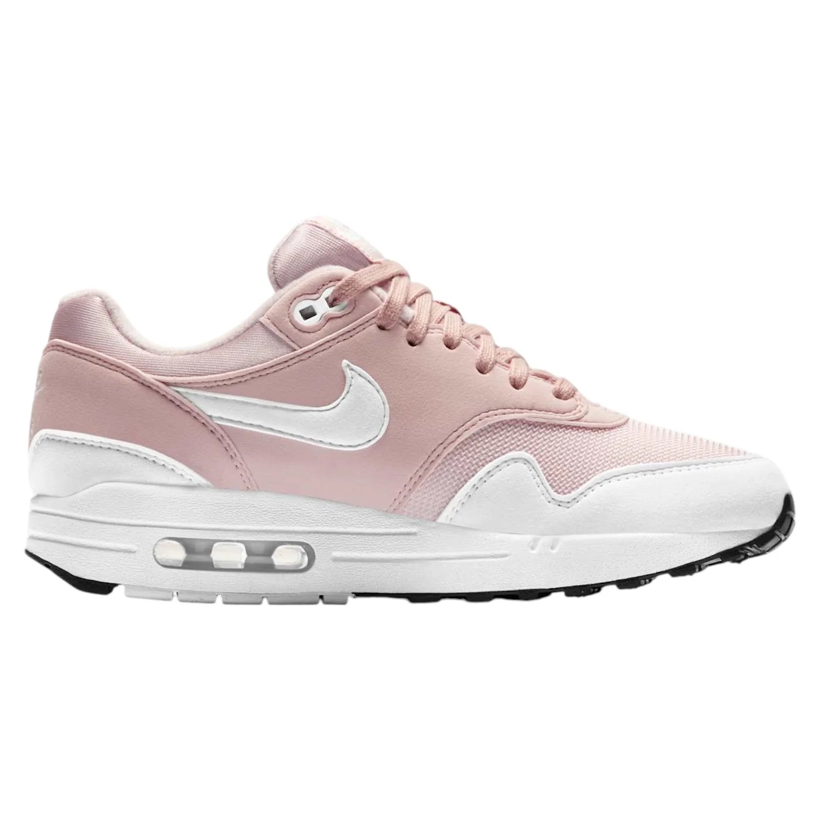 Nike Womens Air Max 1 Shoes - Barley Rose White - Image 6