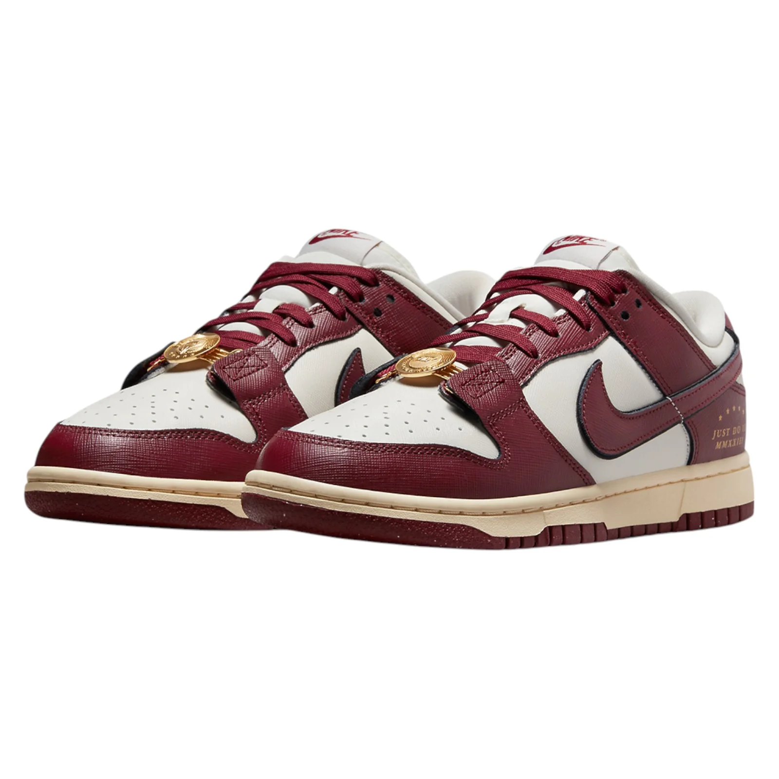 Nike Womens Dunk Low SE Sisterhood Shoes - Sail Team Red - Image 2