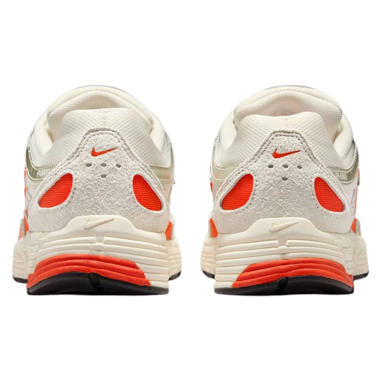 Nike Womens P-6000 Sail Trainers - Sail / Picante Red - Image 4