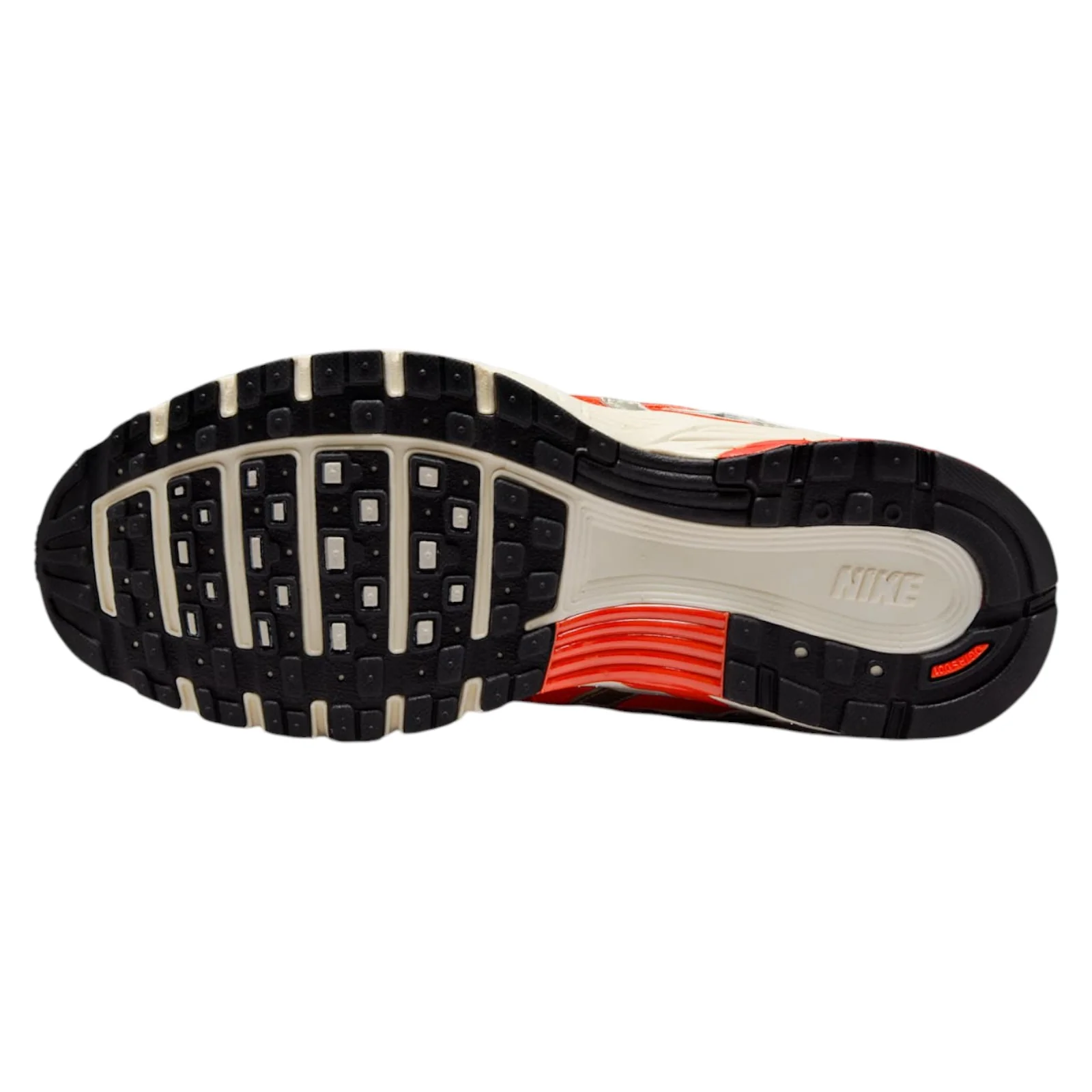 Nike Womens P-6000 Sail Trainers - Sail / Picante Red - Image 5