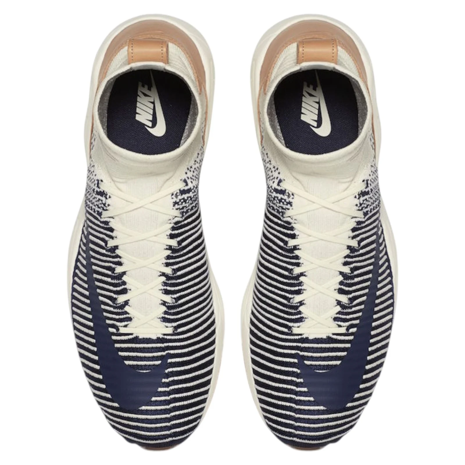 Nike Zoom Mercurial XI Flyknit Sail Boots - White Navy - Image 3