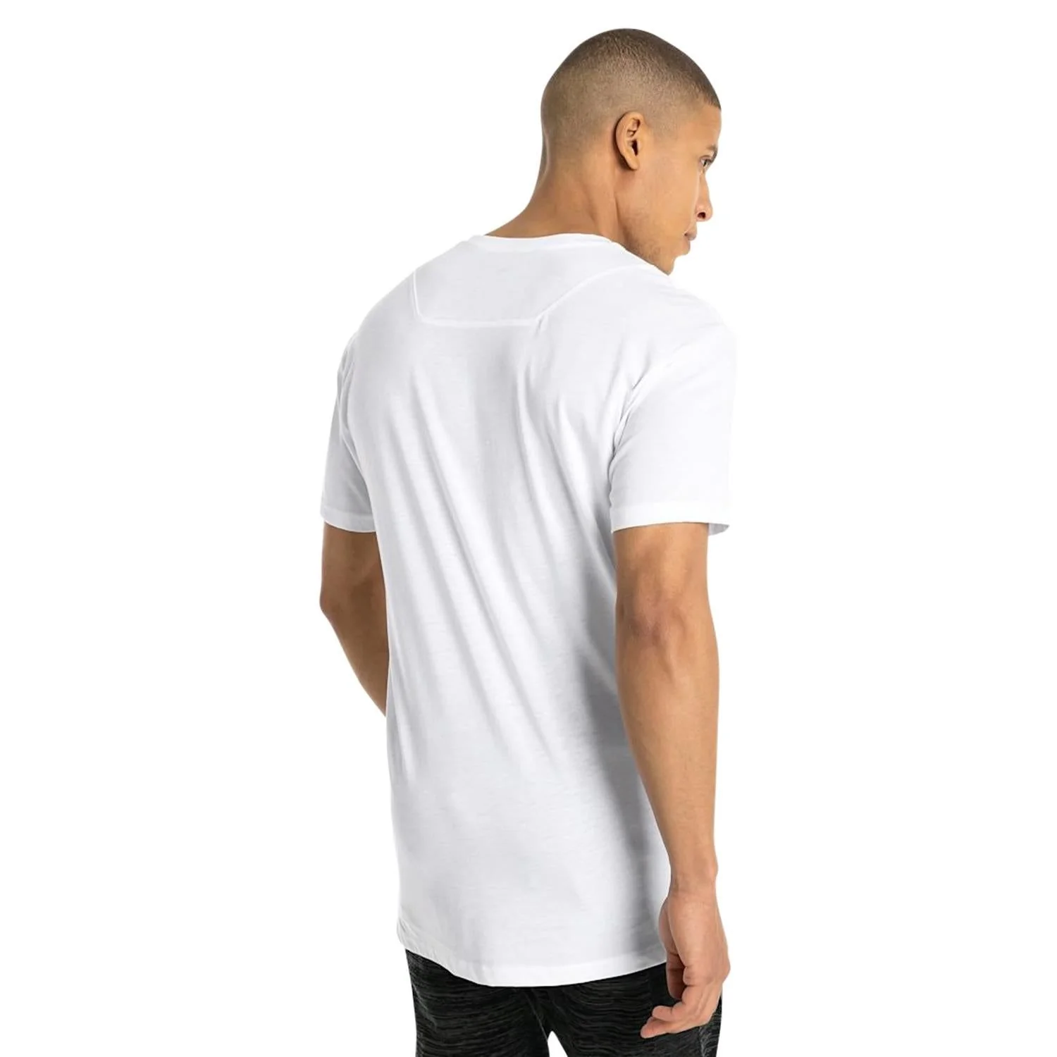 Puma Energy Triblend Graphic Running T Shirt - White - Image 4