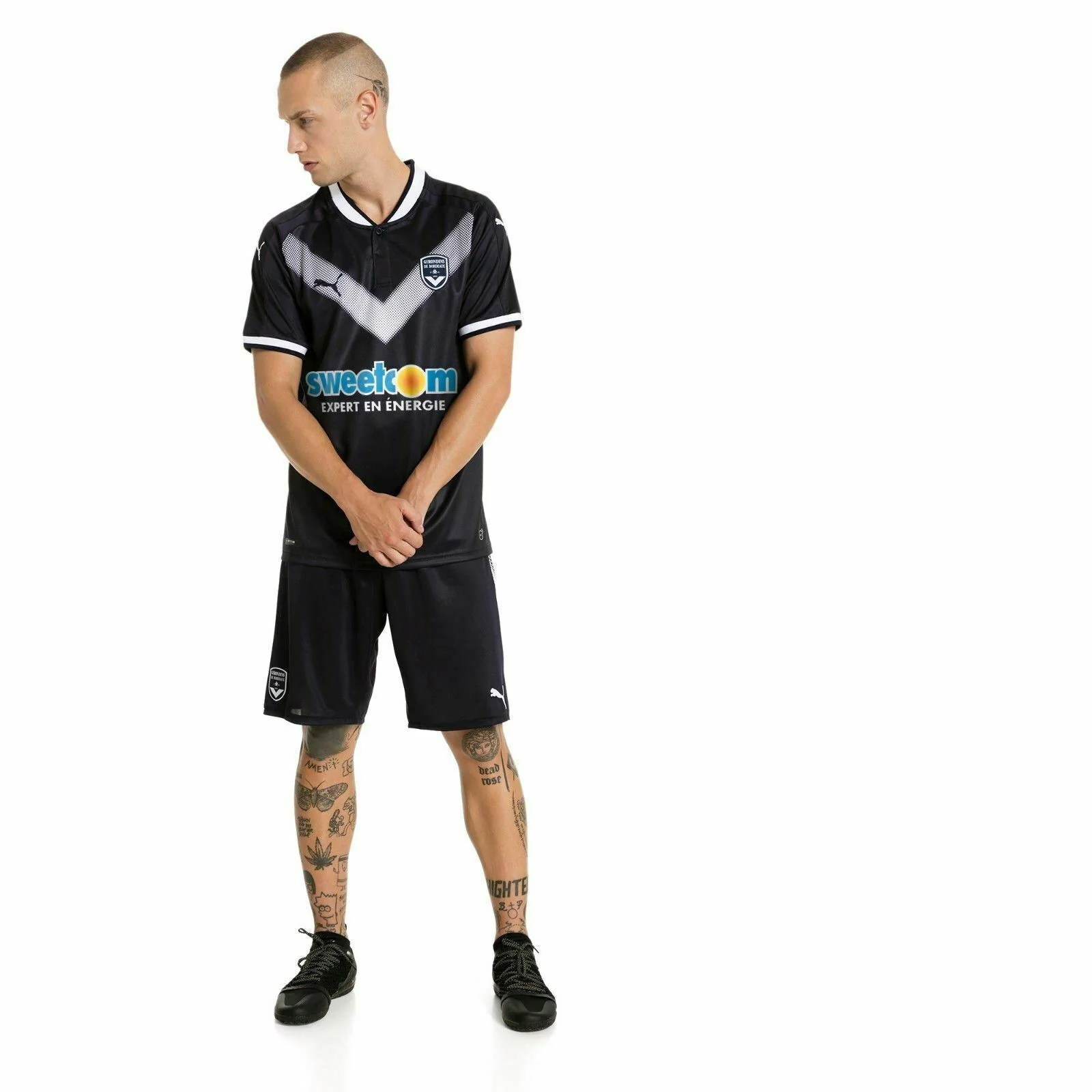 Puma Girondins de Bordeaux 2017-18 Home Short - Navy - Image 5