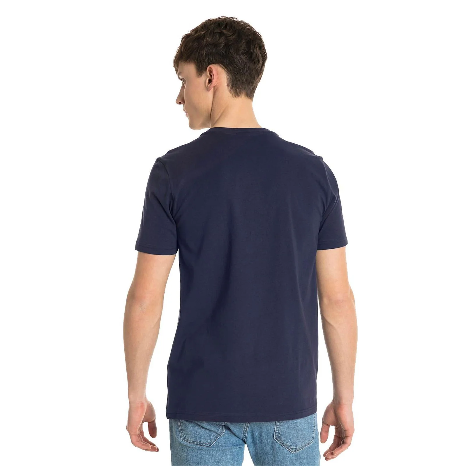 Puma Graphic Logo Block T Shirt - Navy - Image 3