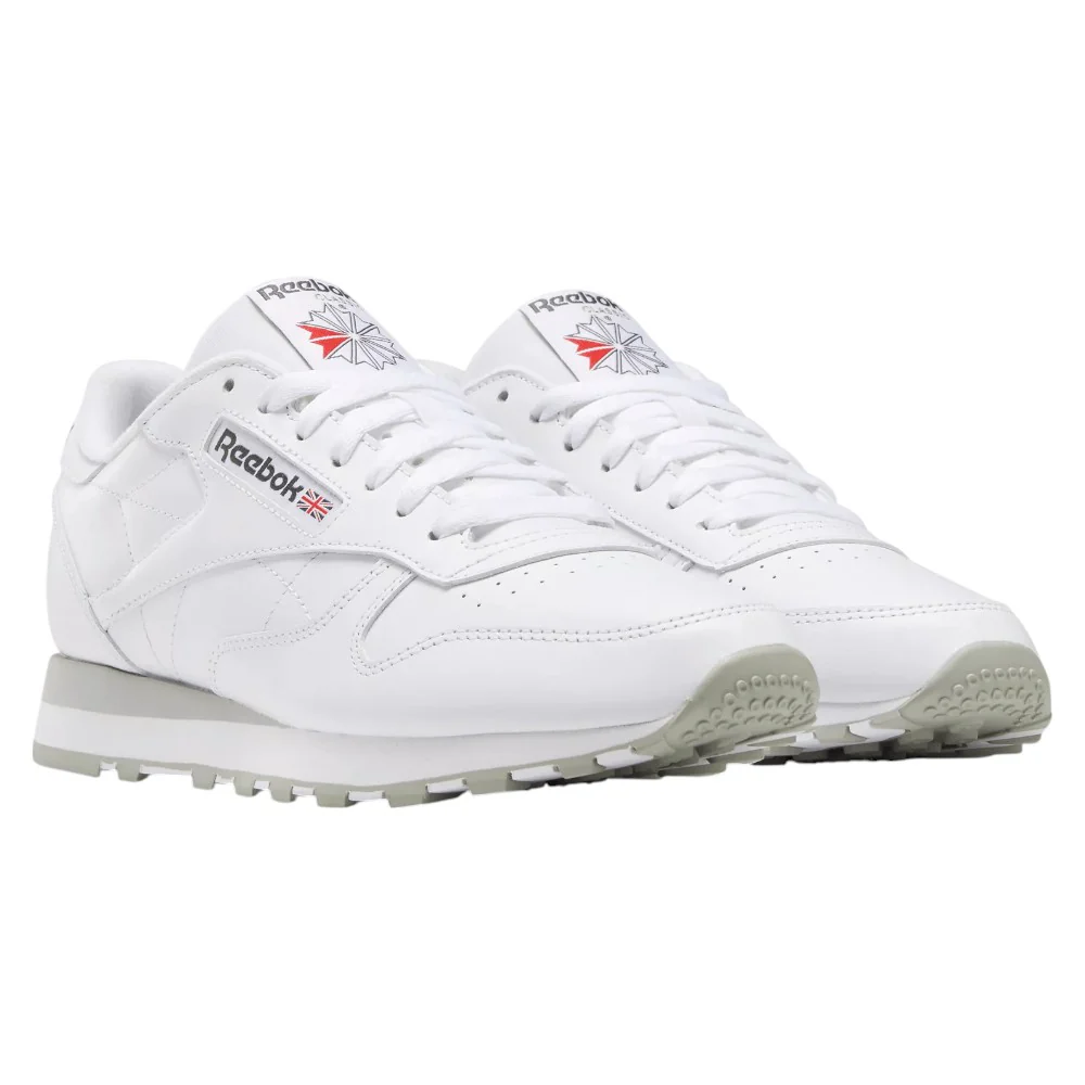 Reebok Classic Leather Shoes - White / Pure Grey - Image 2