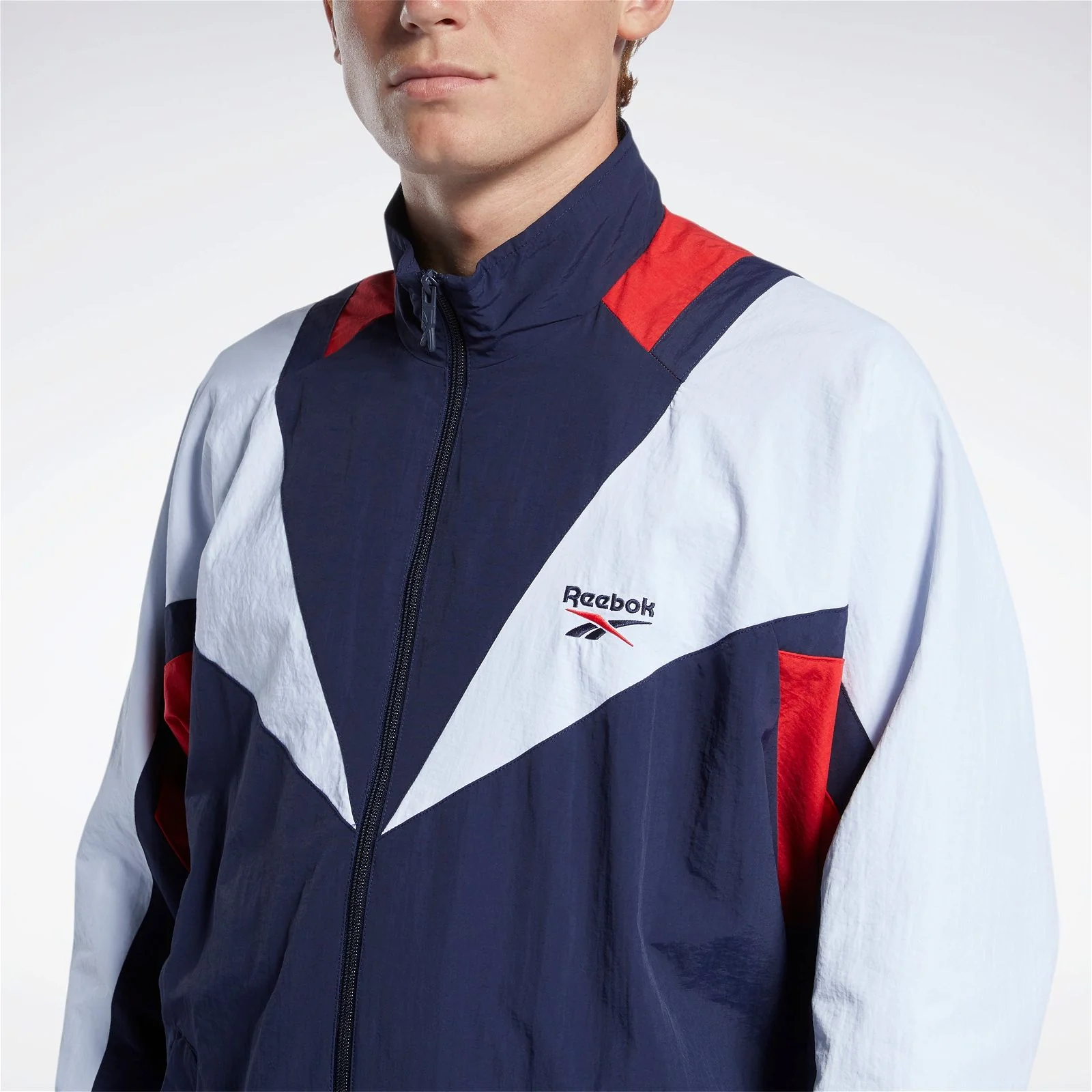 Reebok Classic Twin Vector Retro 90s Track Top - Navy - Image 4