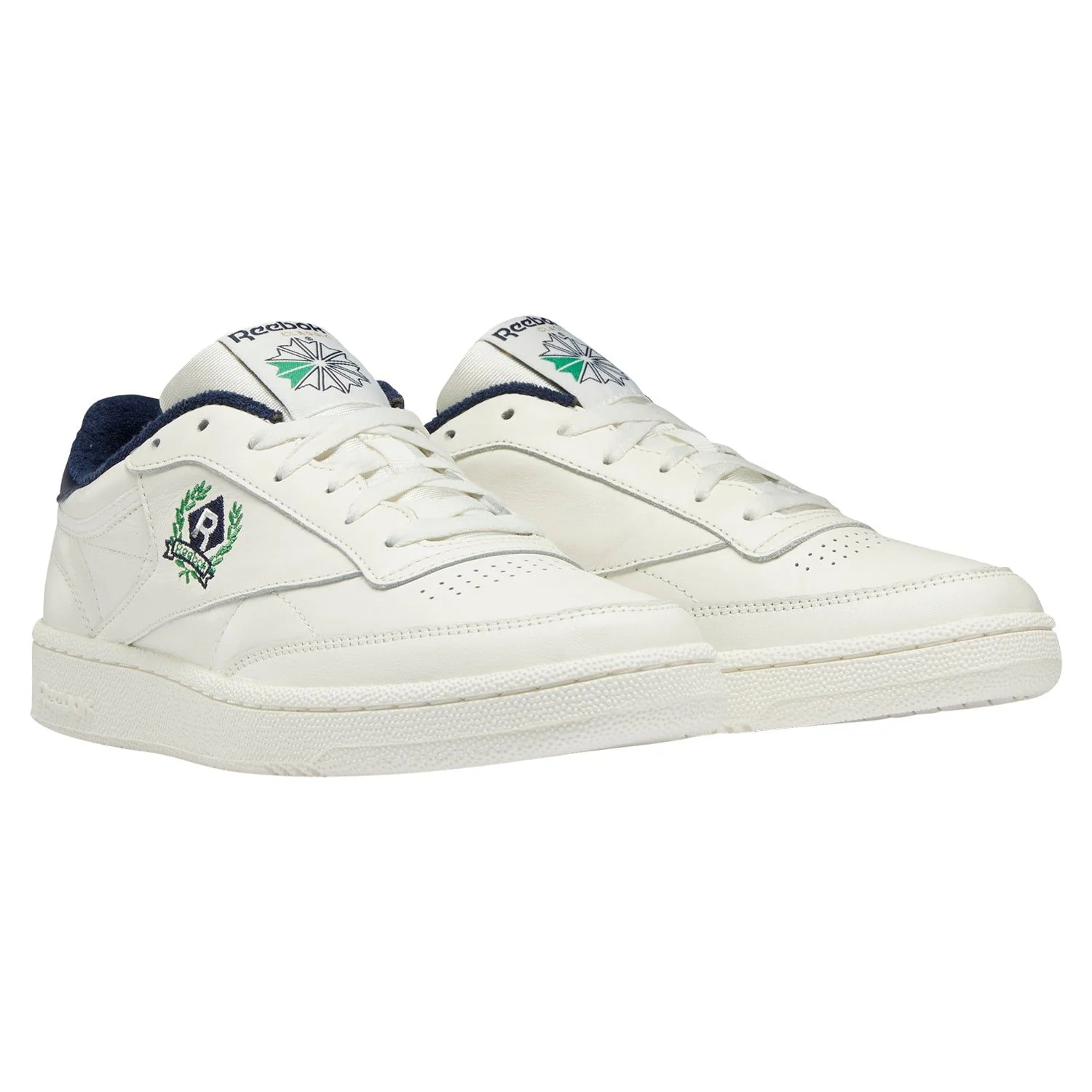 Reebok Classics Club C 85 Crest Shoes - Chalk Navy - Image 2