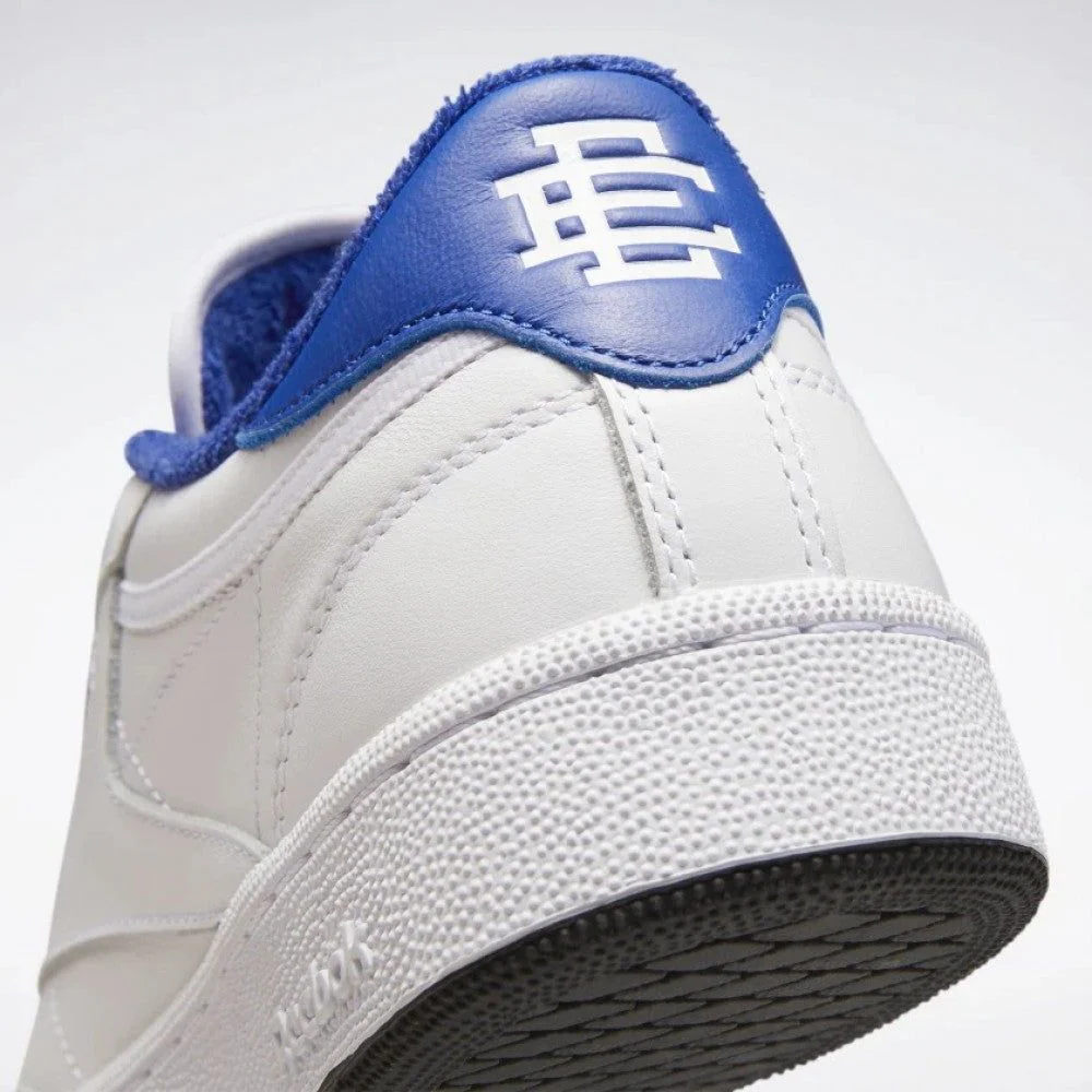 Reebok Classics Club C 85 x Eric Emanuel Shoes - White/Blue - Image 4