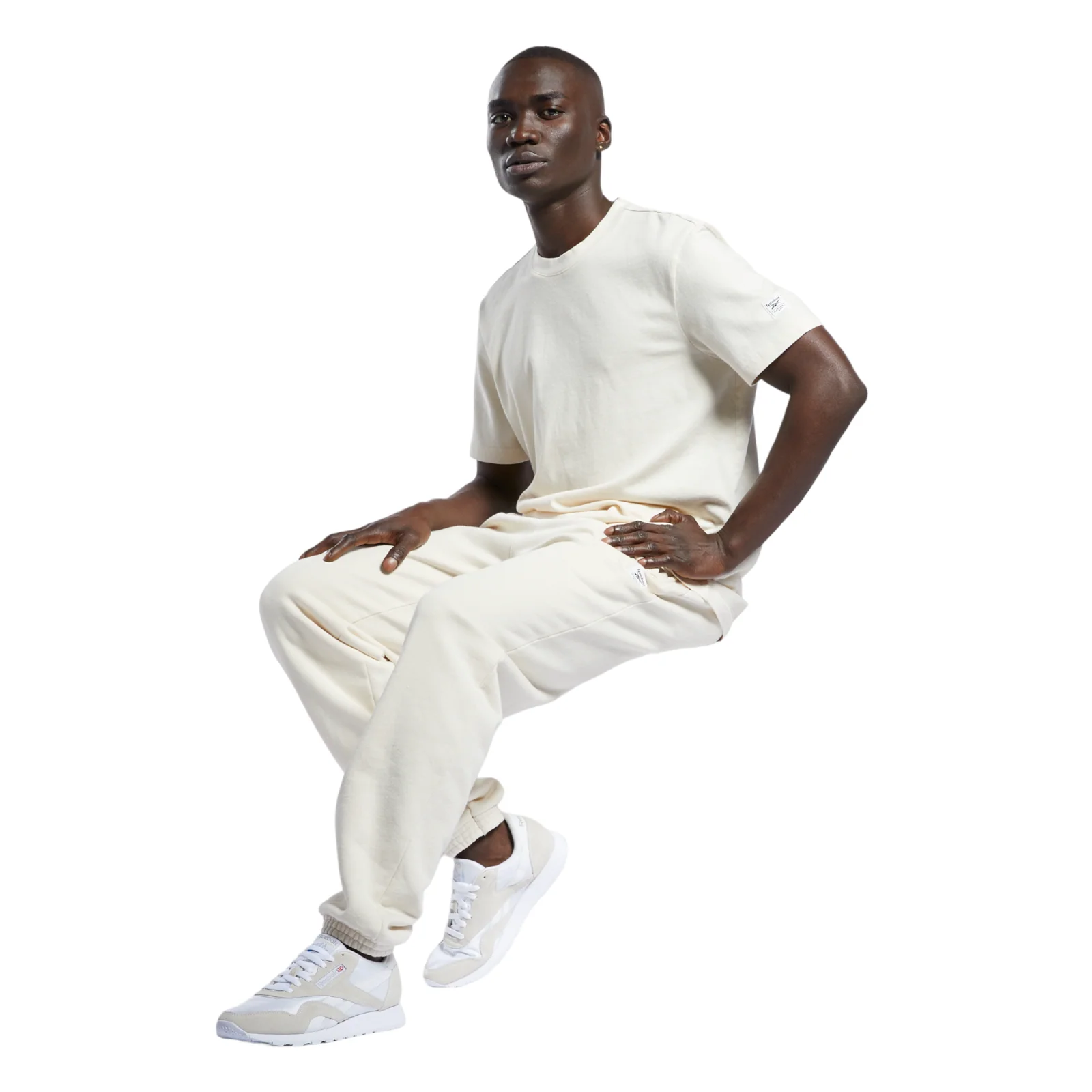 Reebok Classics Joggers Sweat Pants - Off White - Image 6