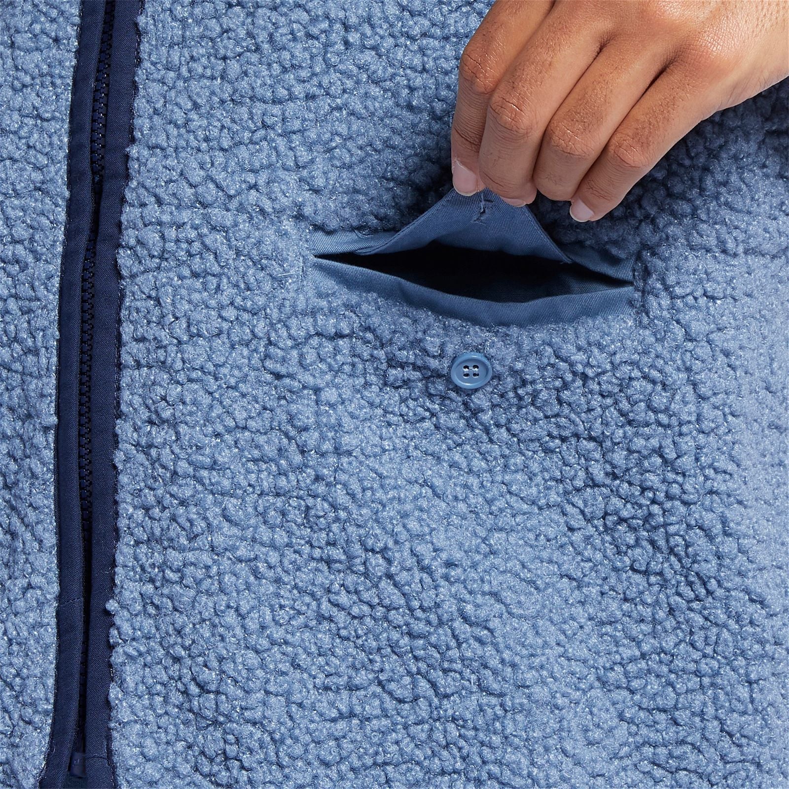 Reebok Classics Sherpa Vest Gilet - Blue - Image 4