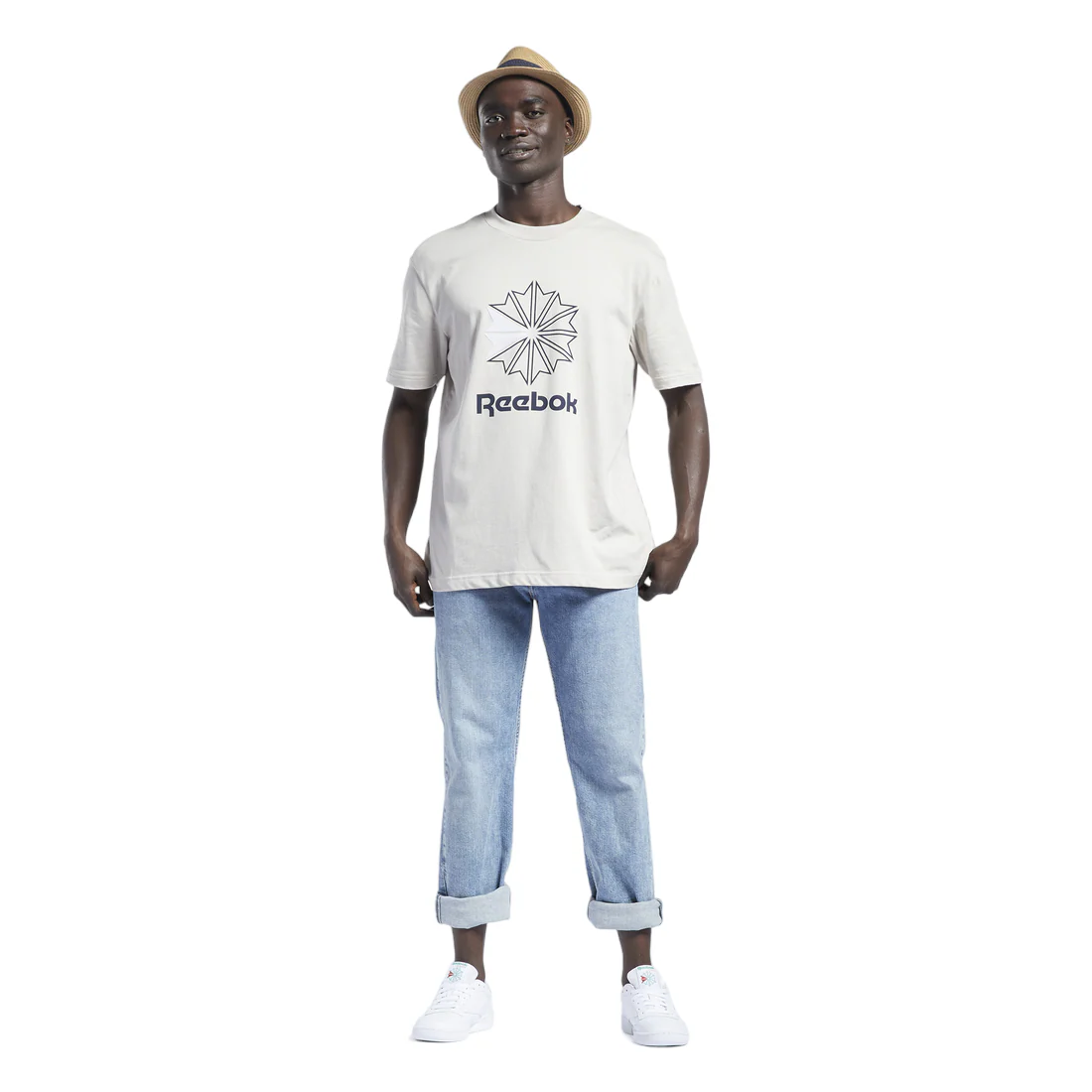 Reebok Classics Starcrest T-Shirt - Beige - Image 3