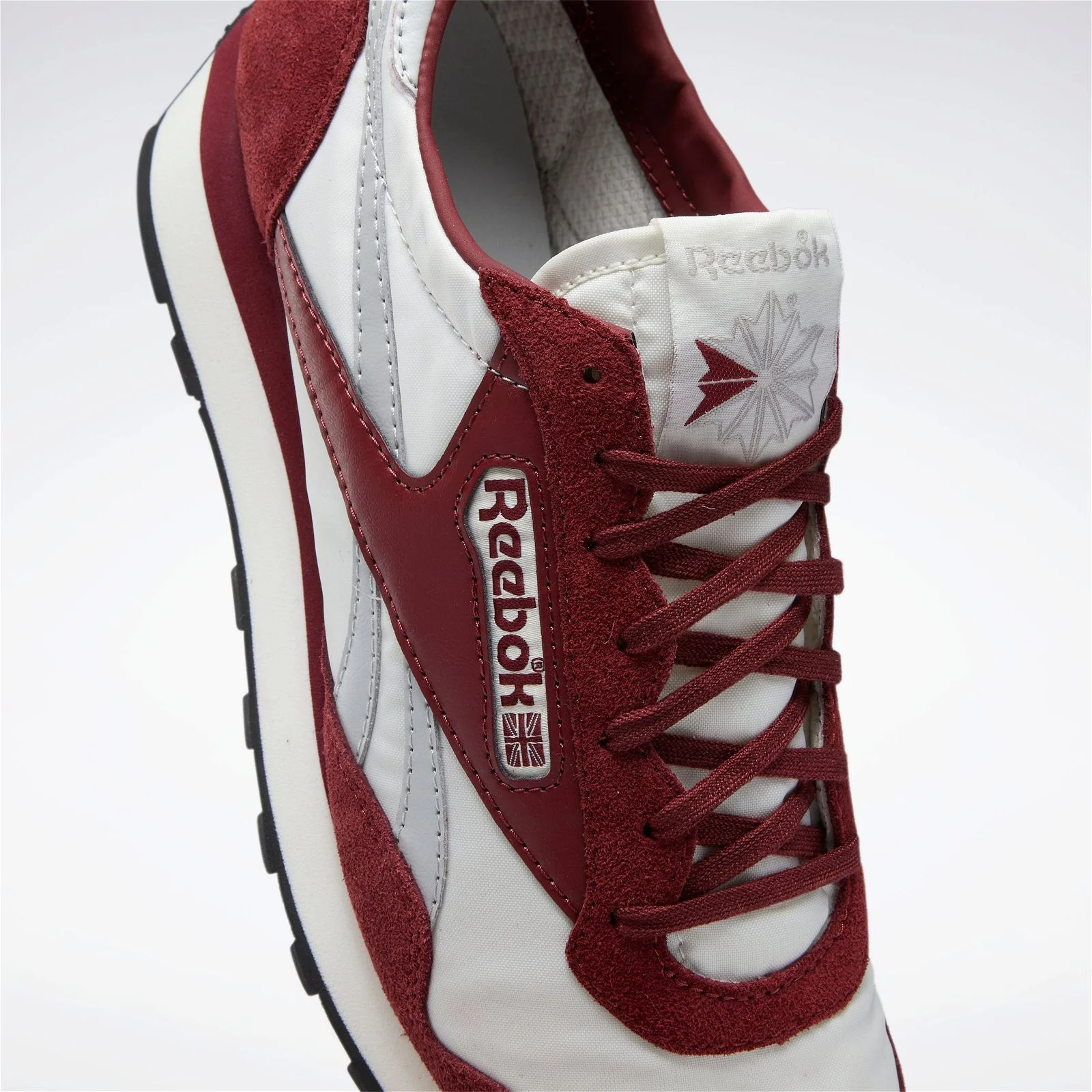 Reebok Classics Unisex Aztec II Shoes - Burgundy / Chalk - Image 4