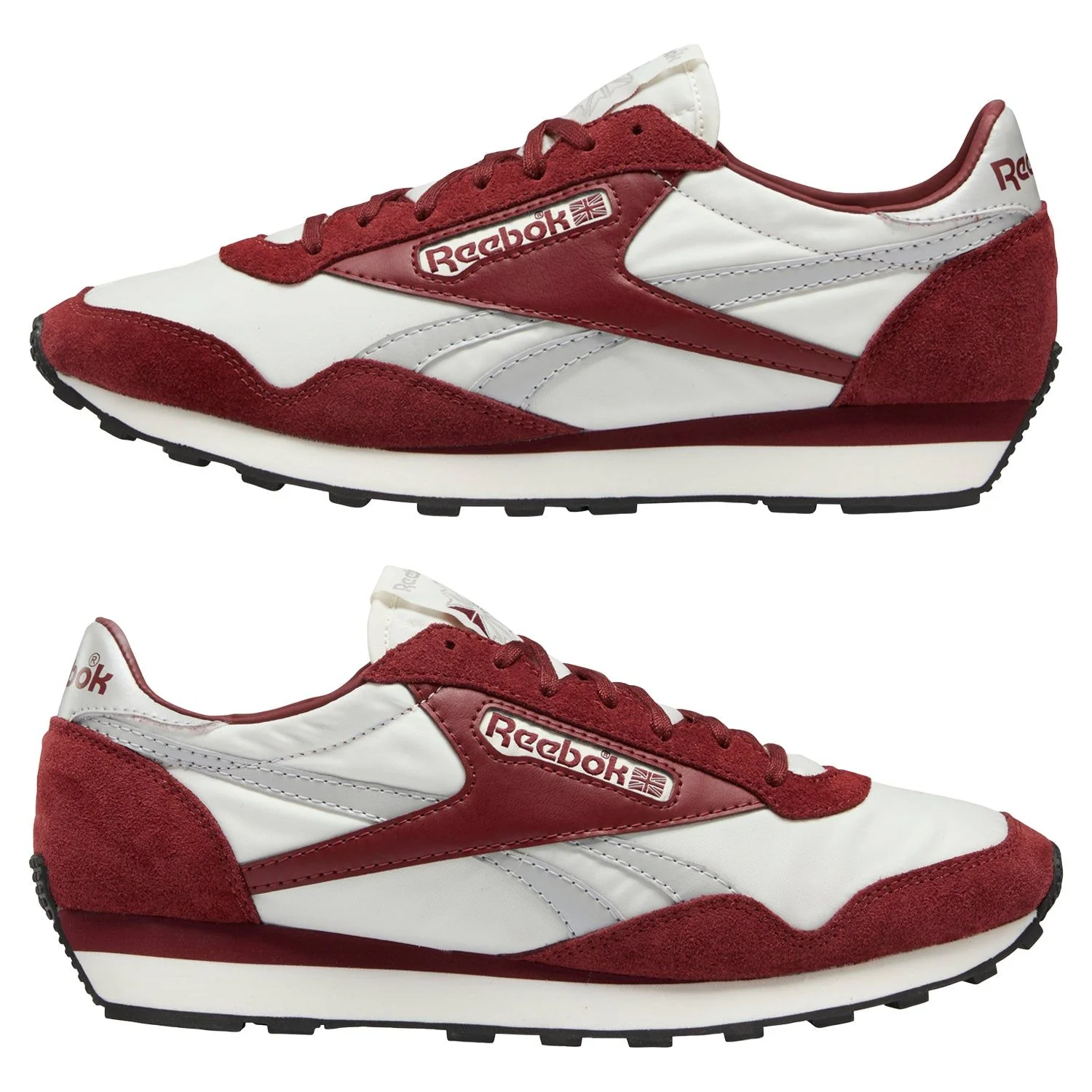 Reebok Classics Unisex Aztec II Shoes - Burgundy / Chalk - Image 9