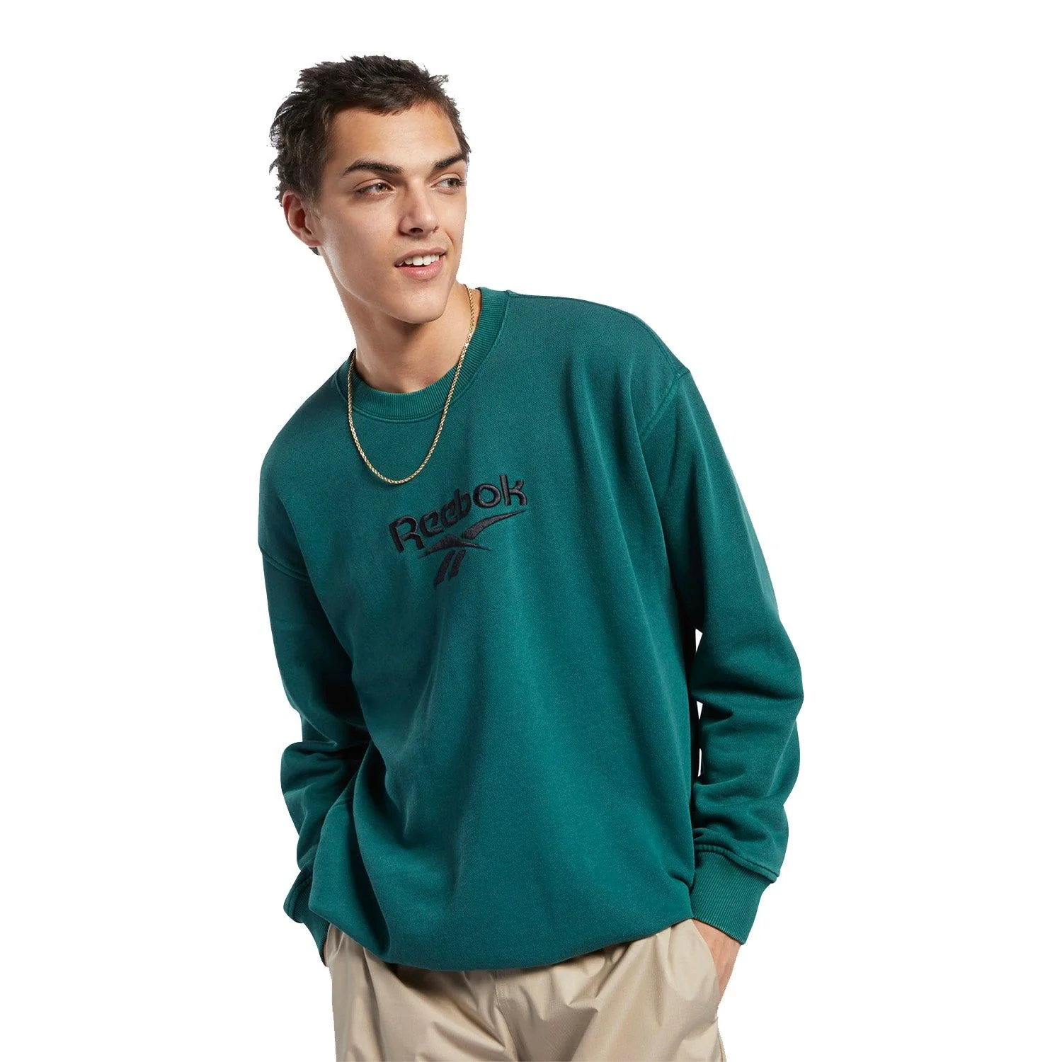 Reebok Classics Vector Crew Sweatshirt - Green - Image 3