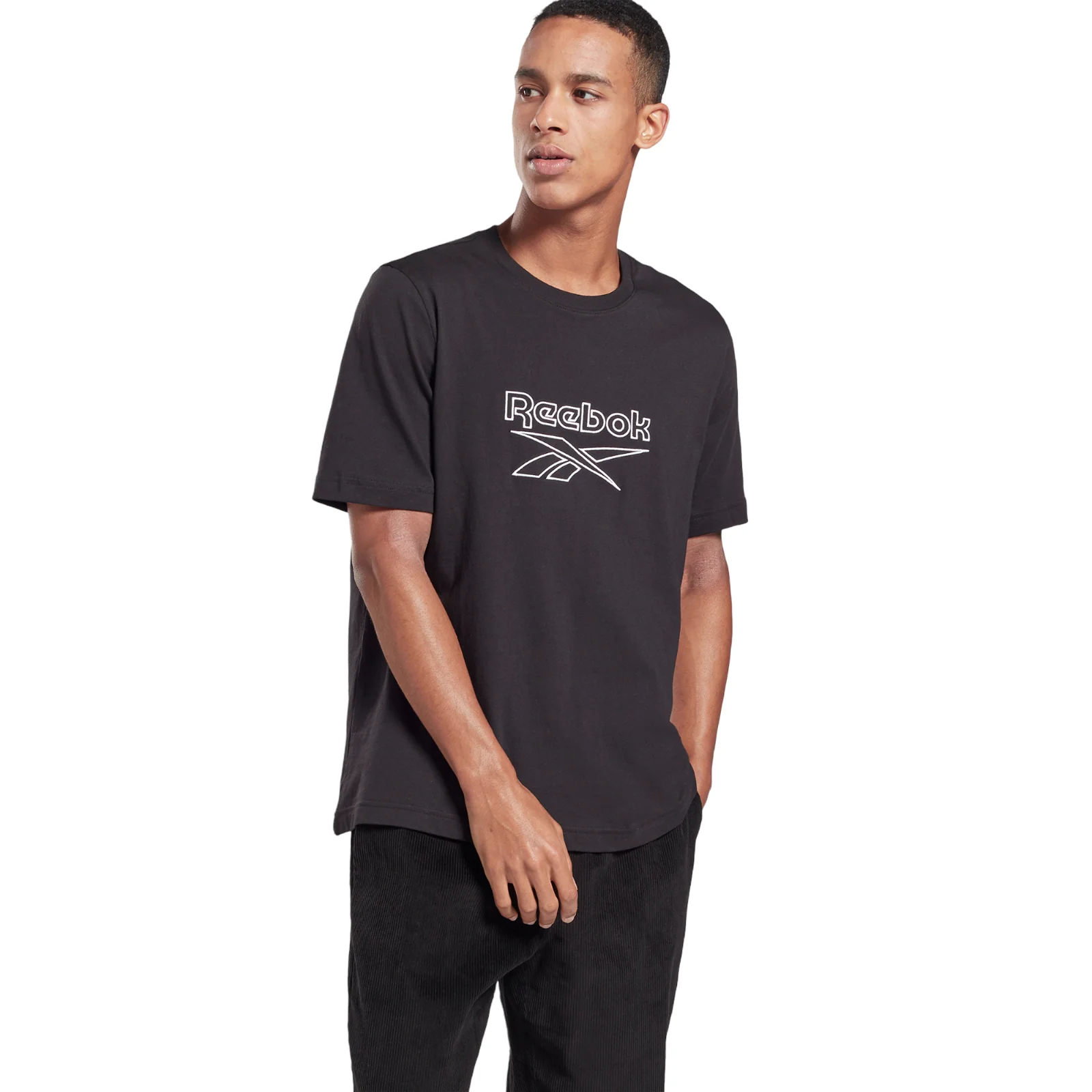 Reebok Classics Vector Logo T-Shirt - Black - Image 2