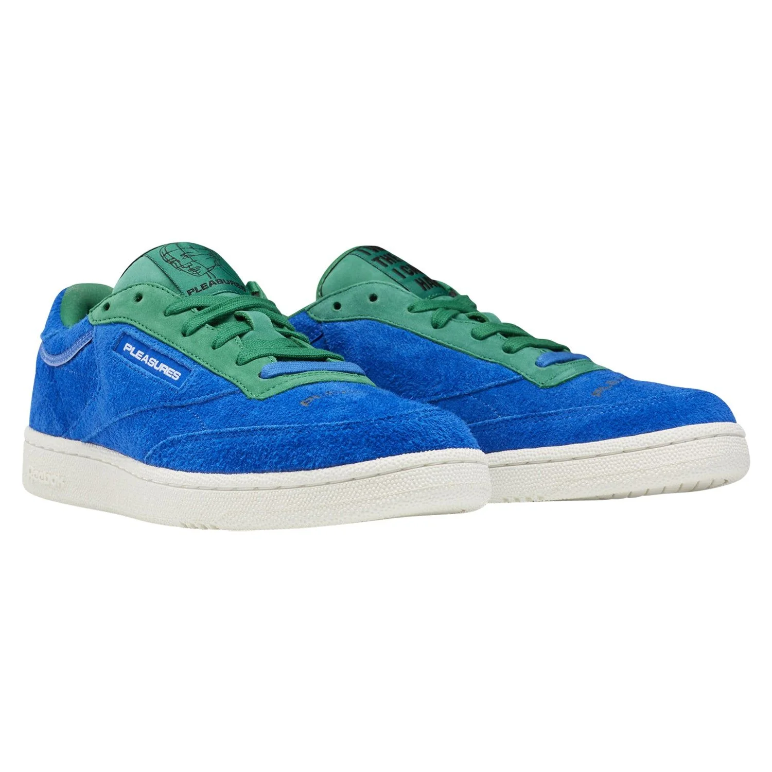 Reebok Classics x Pleasures Club C Trainers - Blue - Image 3