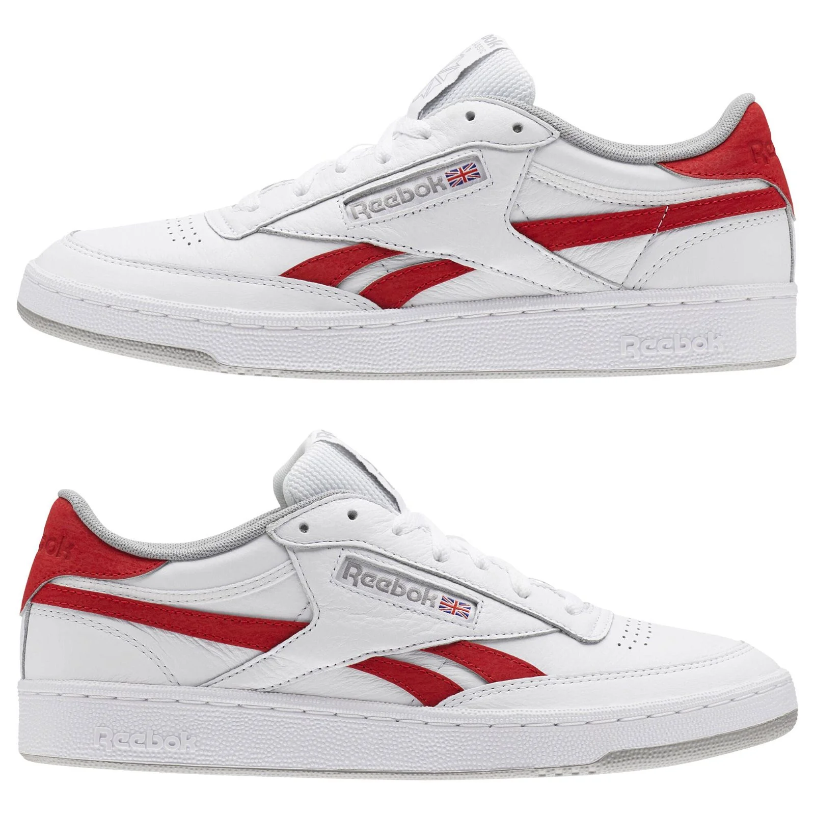 Reebok Revenge Plus Trainers - White / Primal Red - Image 8