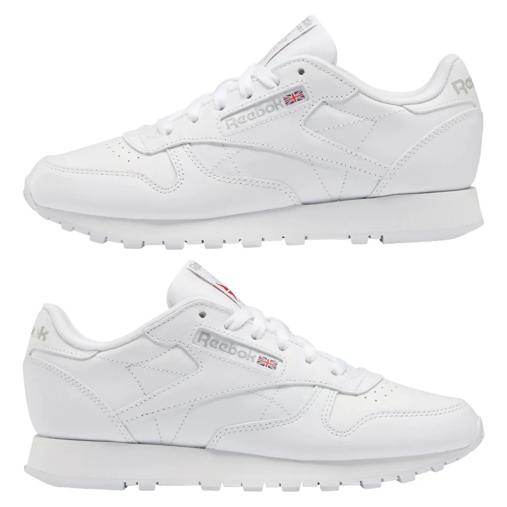 Reebok Women's Classic Leather Shoes - White - Image 8