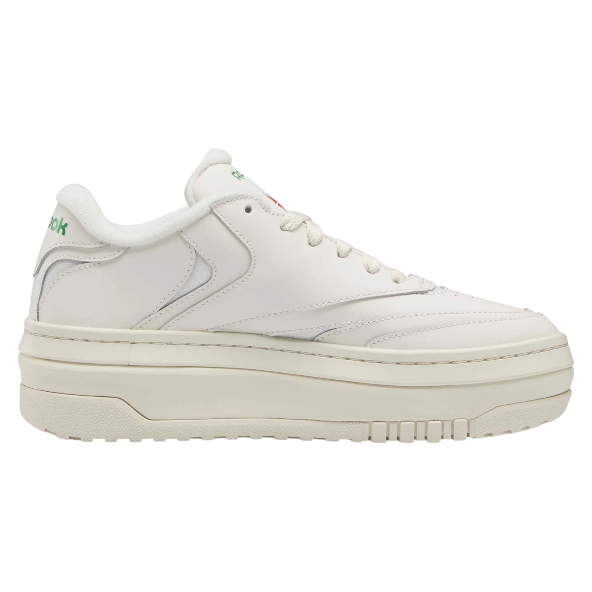 Reebok Womens Club C Extra Platform Shoes - Chalk Green - Image 9