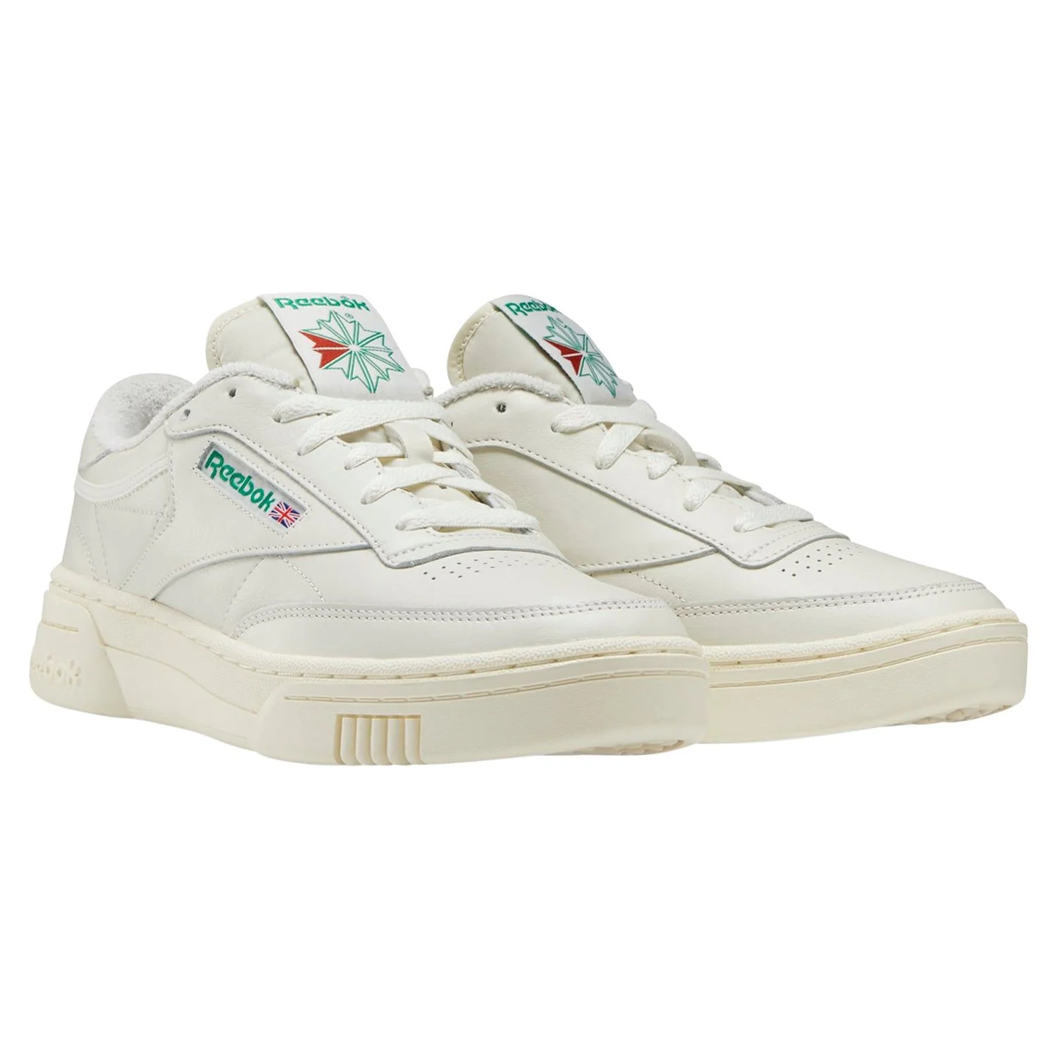 Reebok Women's Club C Stacked Shoes - Chalk/Classic White - Image 2