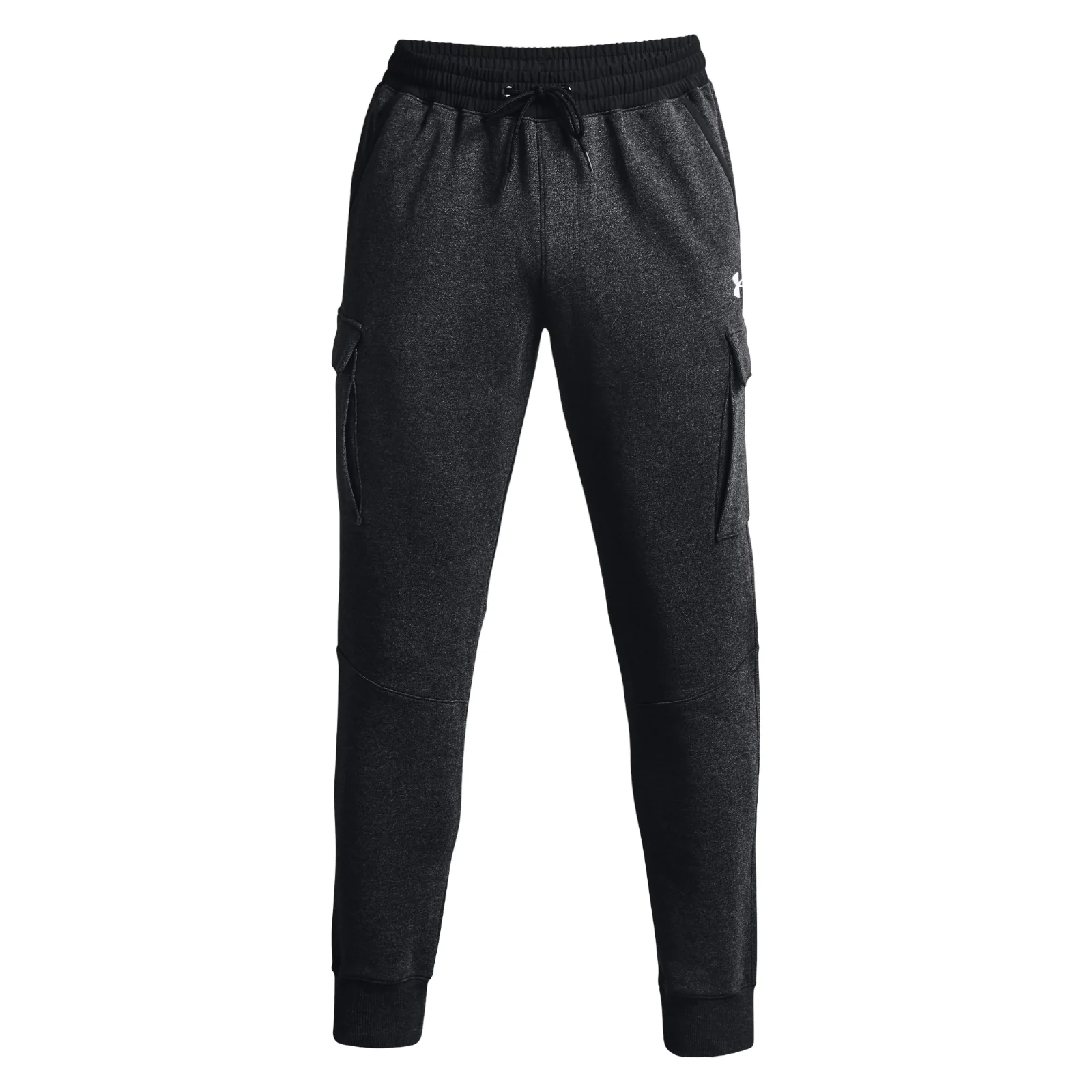 Under Armour Essential Fleece Heritage Cargo Pants - Black - Image 3