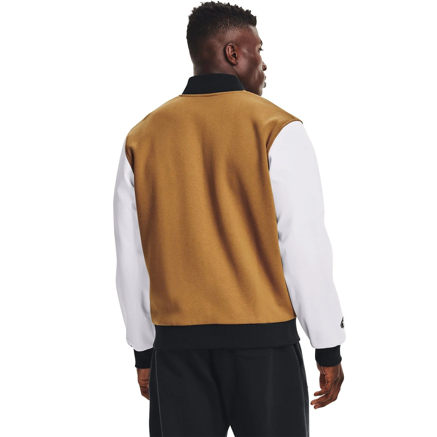 Under Armour Performance Originators Letterman Jacket - Brown - Image 2
