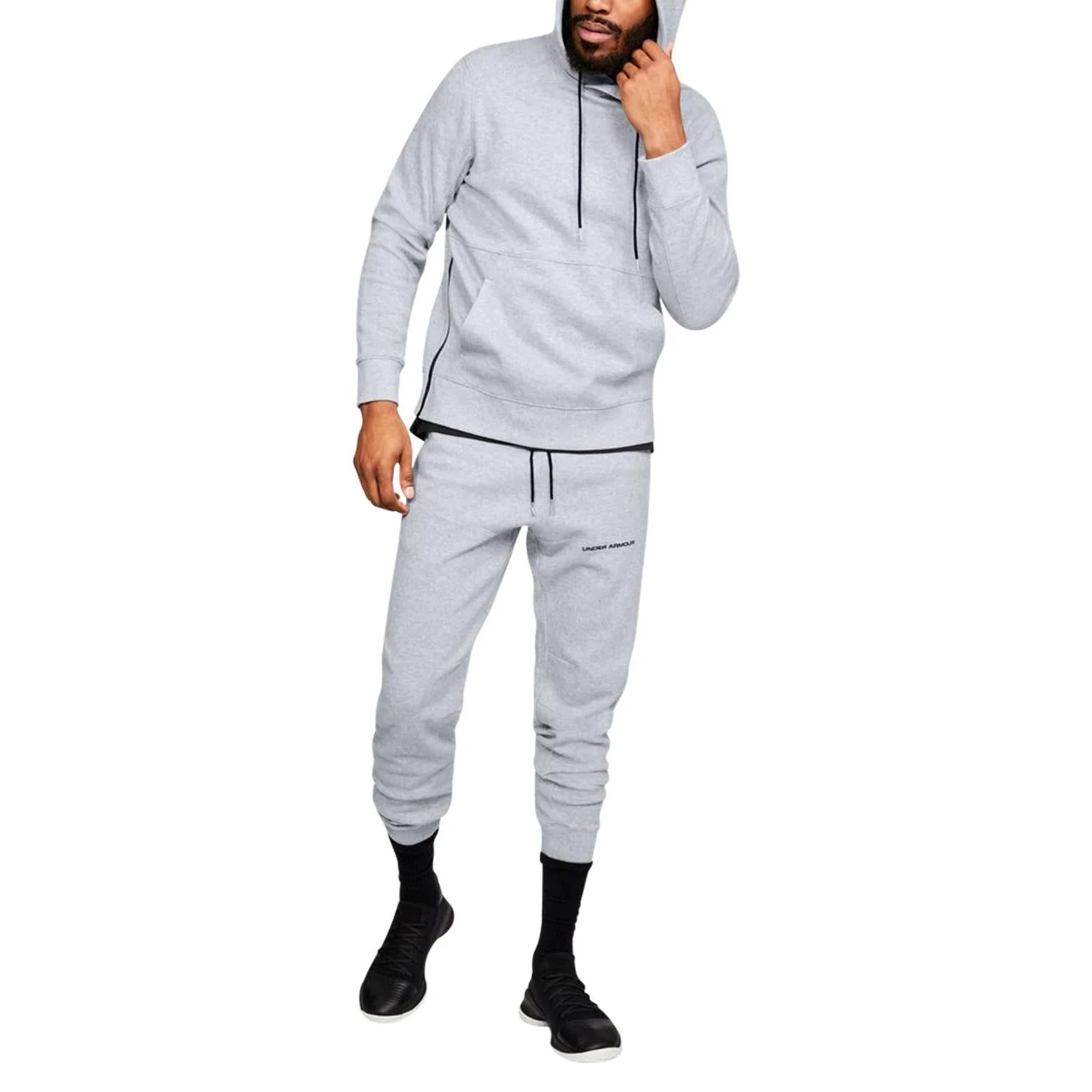 Under Armour Pursuit Microthread Pullover Hoodie - Grey - Image 6