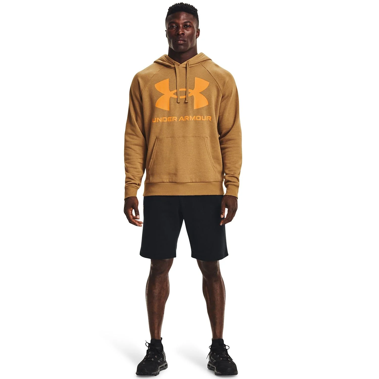 Under Armour Rival Fleece Big Logo Hoodie - Brown - Image 6