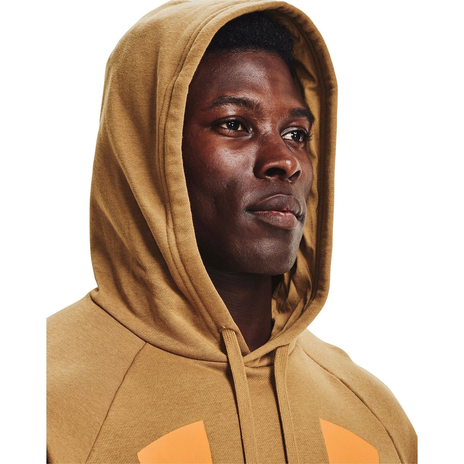 Under Armour Rival Fleece Big Logo Hoodie - Brown - Image 7