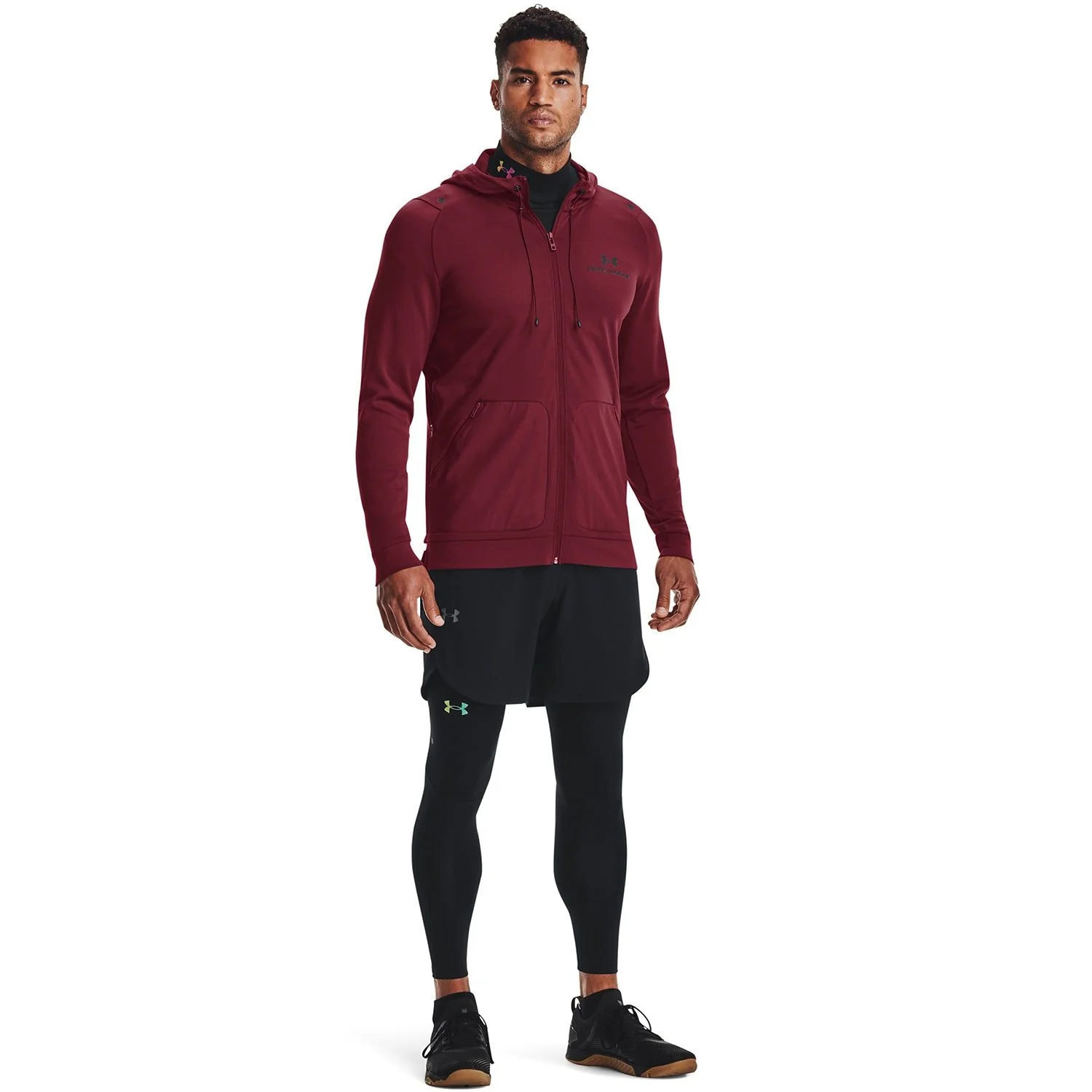 Under Armour Rush Warm-Up Full Zip Hoodie - Red - Image 2