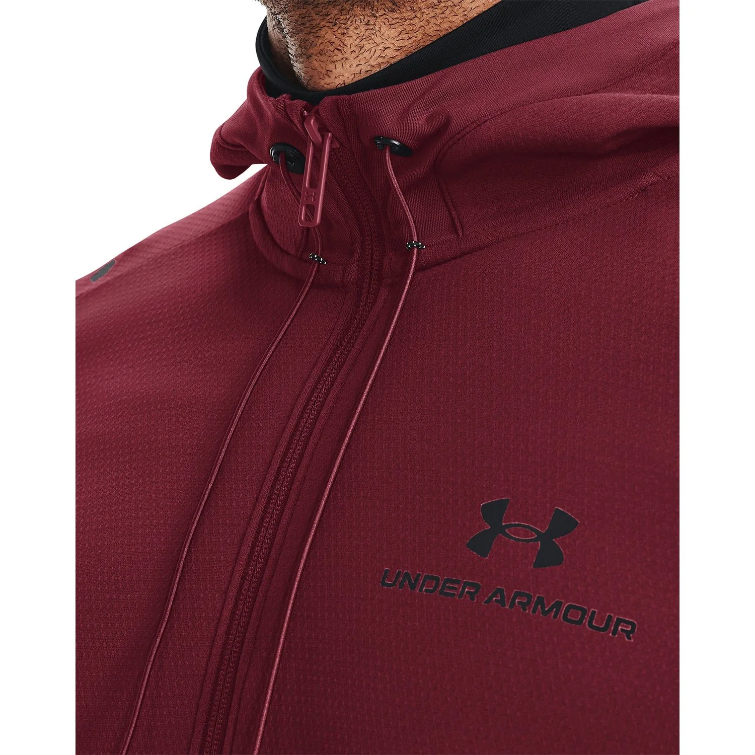 Under Armour Rush Warm-Up Full Zip Hoodie - Red - Image 5