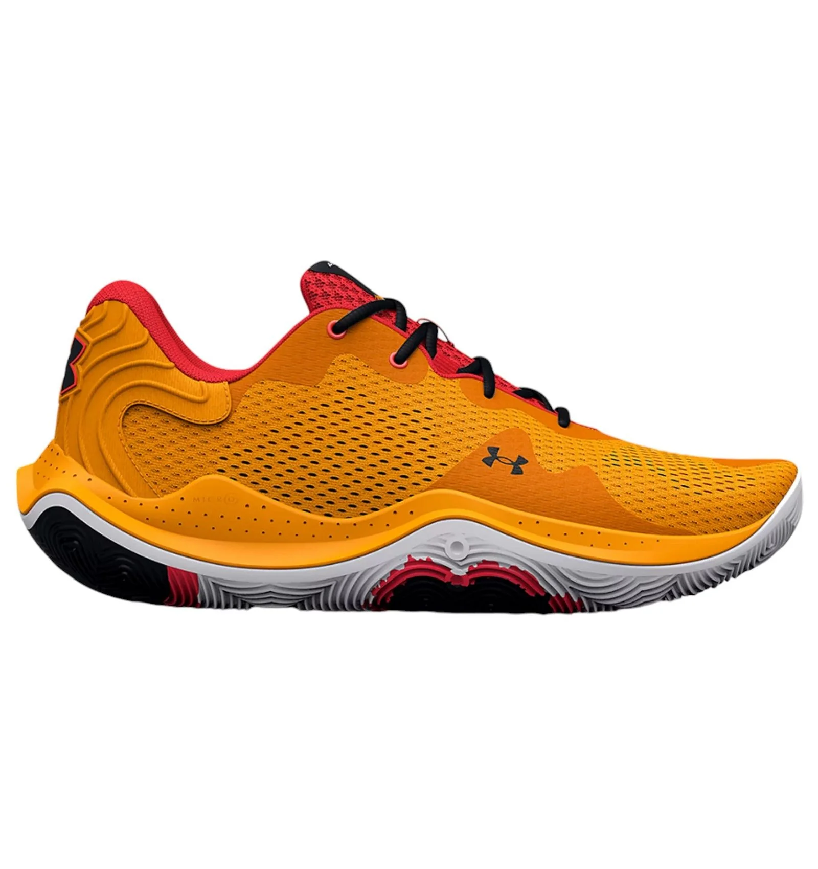 Under Armour Spawn 4 Basketball Shoes - Orange Shock