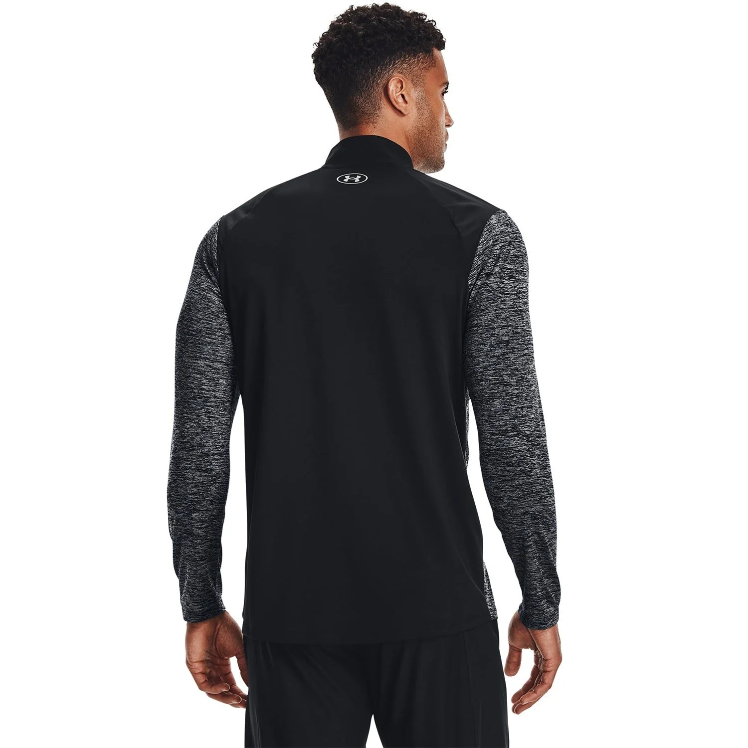 Under Armour Tech Quarter-Zip Sweatshirt - Grey/Black - Image 2