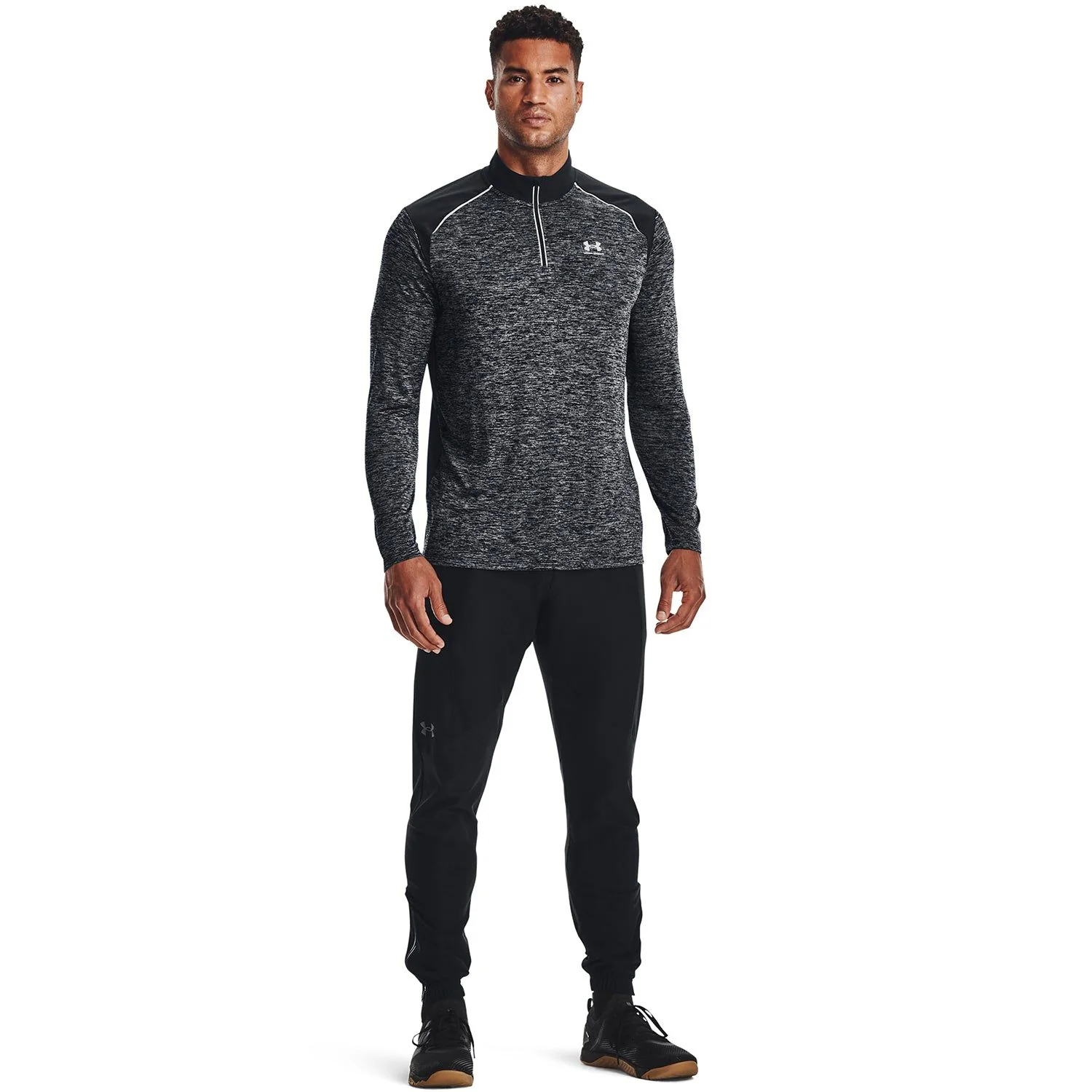 Under Armour Tech Quarter-Zip Sweatshirt - Grey/Black - Image 5