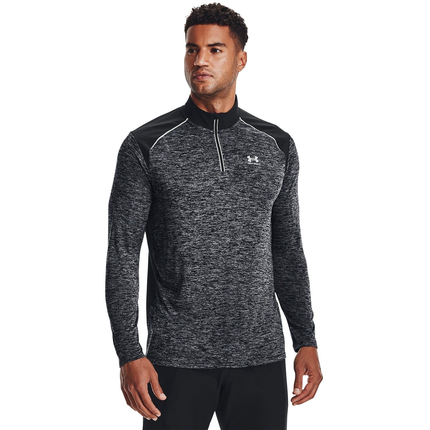 Under Armour Tech Quarter-Zip Sweatshirt - Grey/Black - Image 7