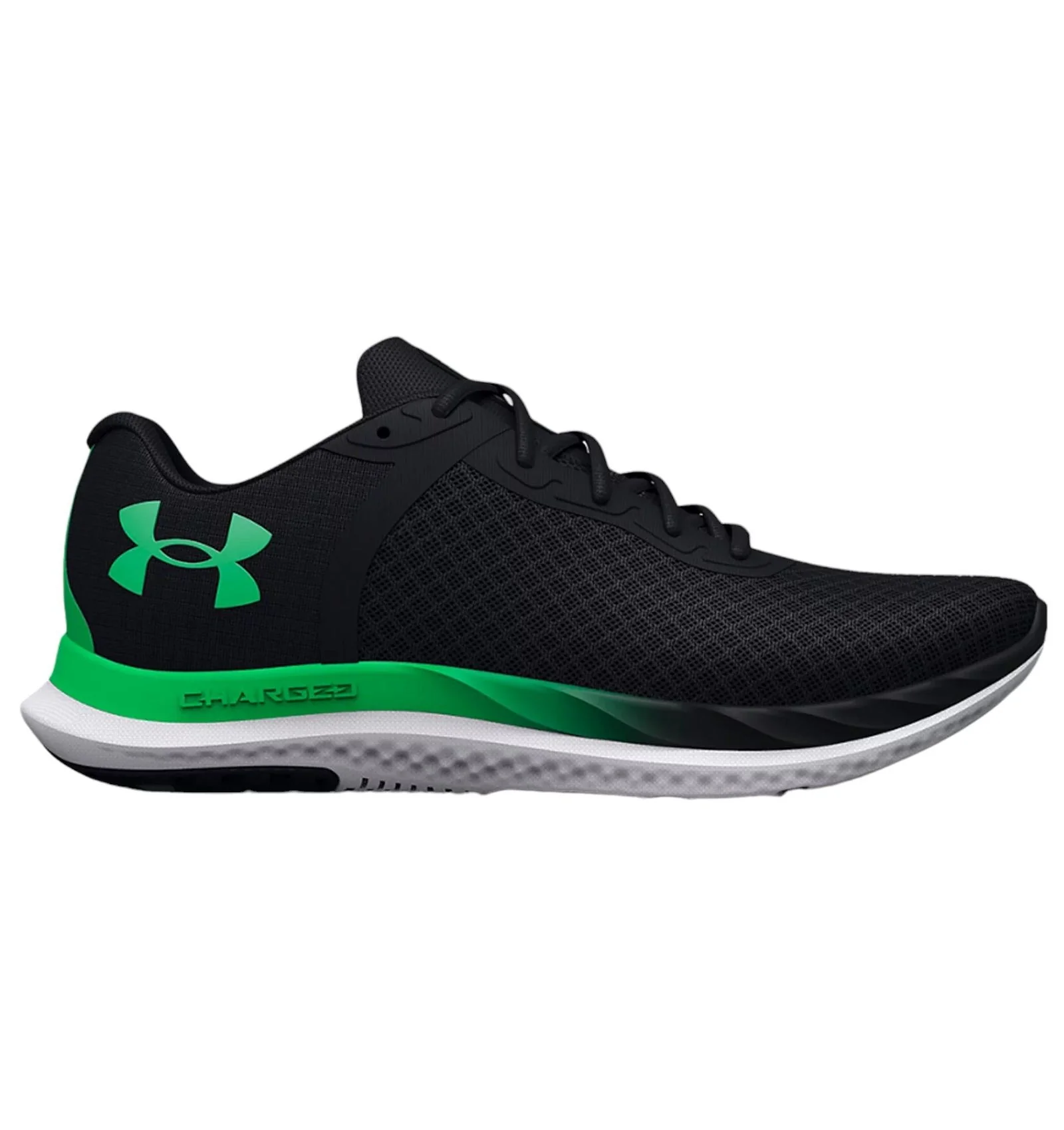 Under Armour UA Charged Breeze Running Shoes - Black / Green - Image 6