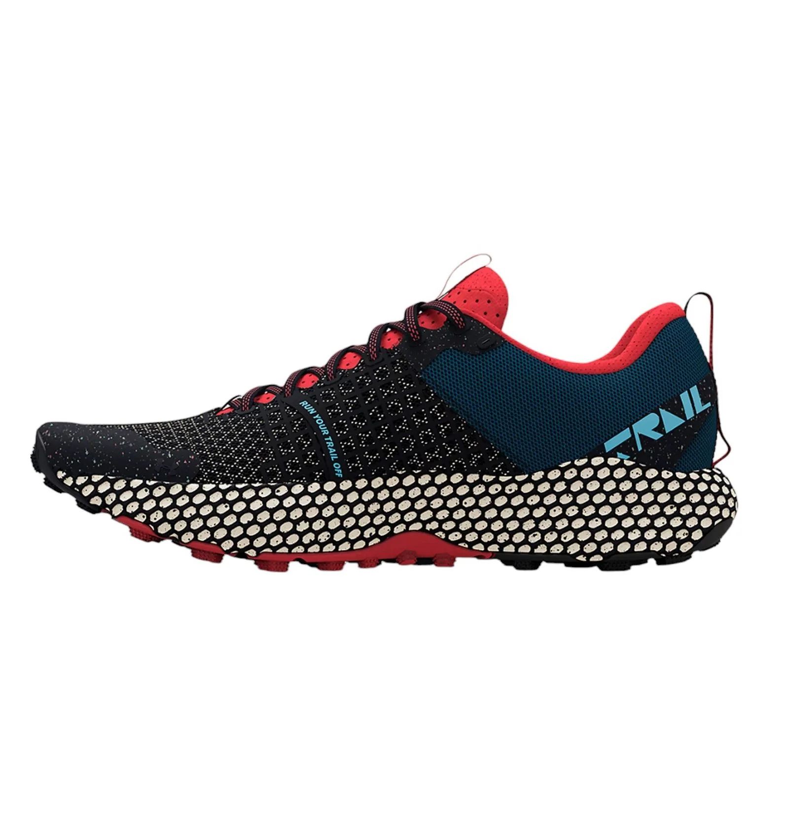 Under Armour UA HOVR DS Ridge Trail Running Shoes - Black - Image 3