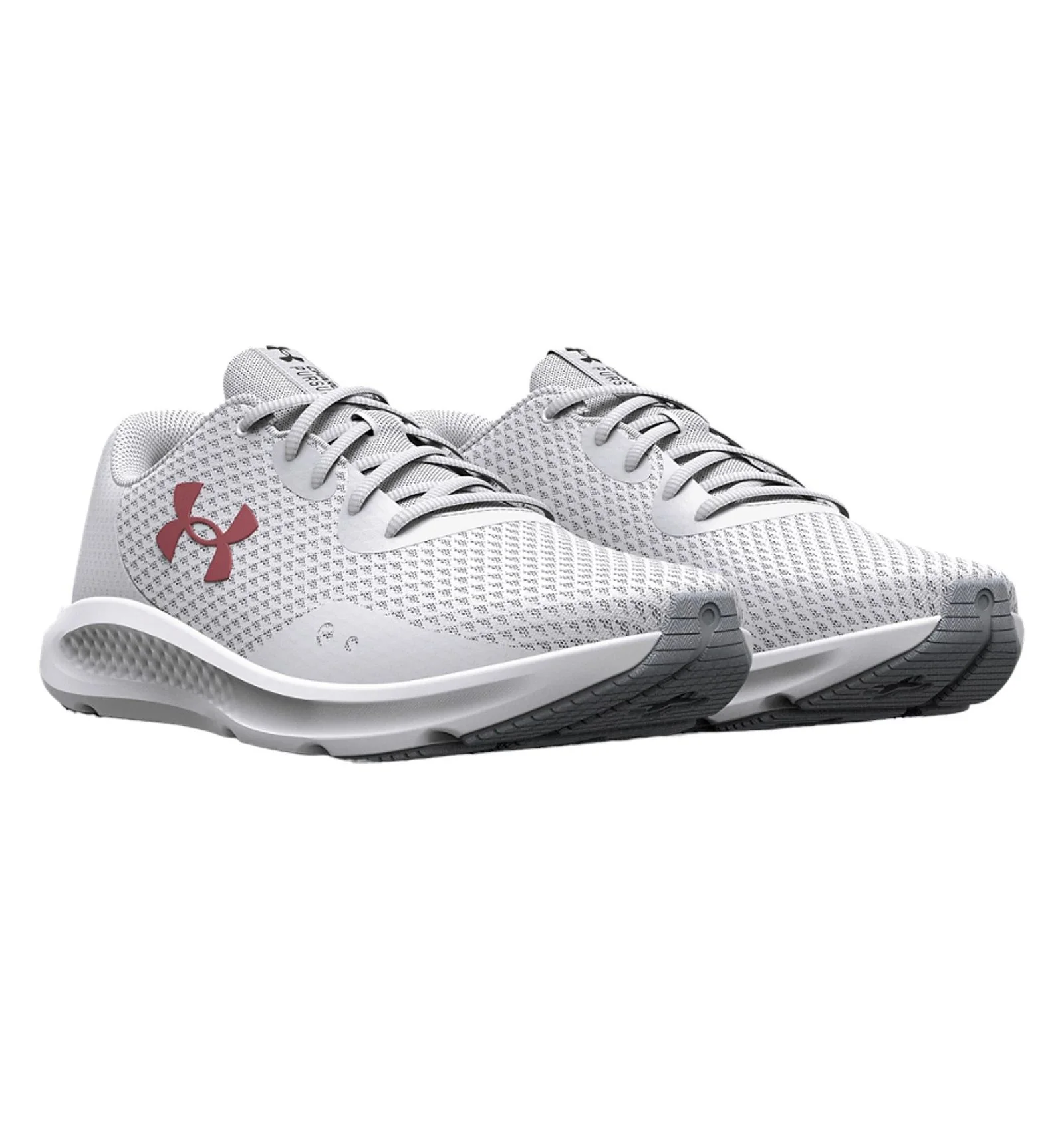 Under Armour UA Womens Charged Pursuit 3 VM Trainers - White - Image 2